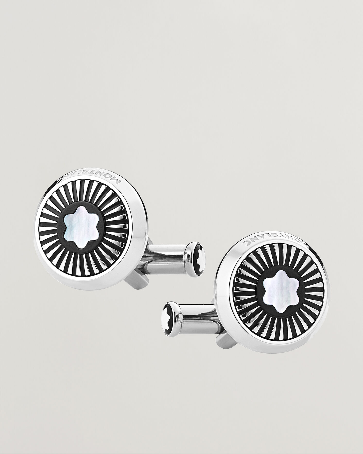 Mies | Kalvosinnapit | Montblanc | Ray Pattern Mother-of-Pearl Snowcap Cufflinks