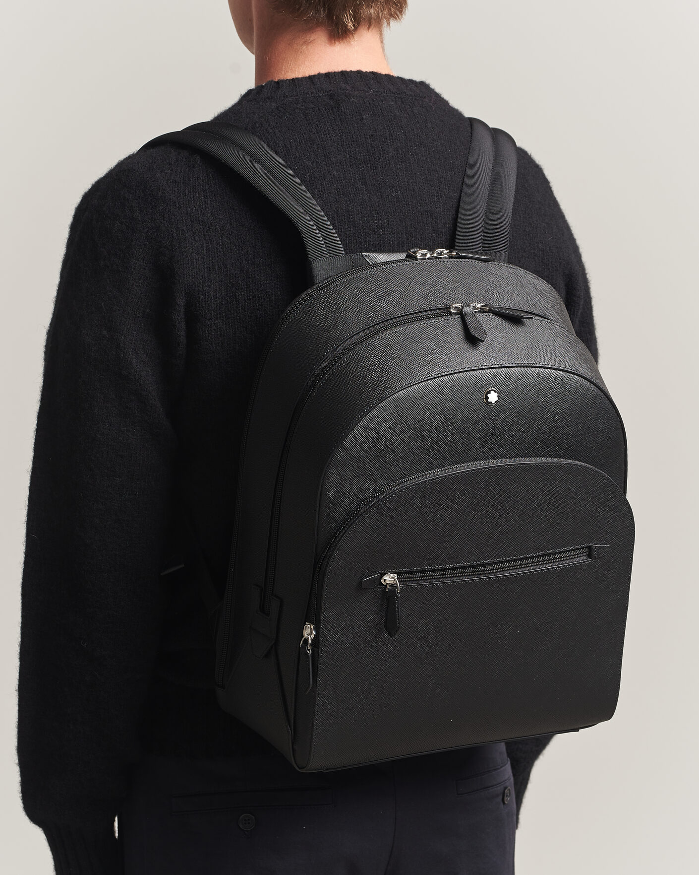 Mies | Laukut | Montblanc | Sartorial Large Backpack 3 Compartments Black