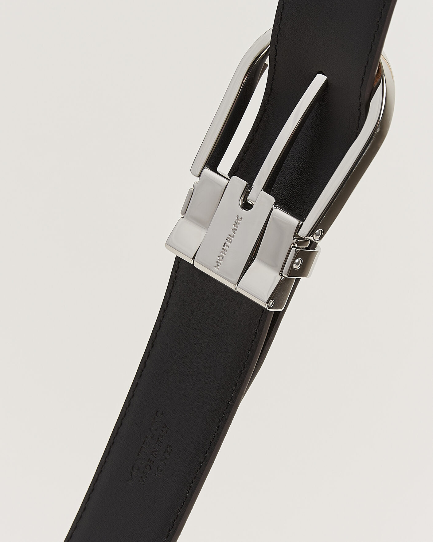 Mies | Vyöt | Montblanc | 35mm Reversible Suede/Calf Horseshoe Belt Brown/Black