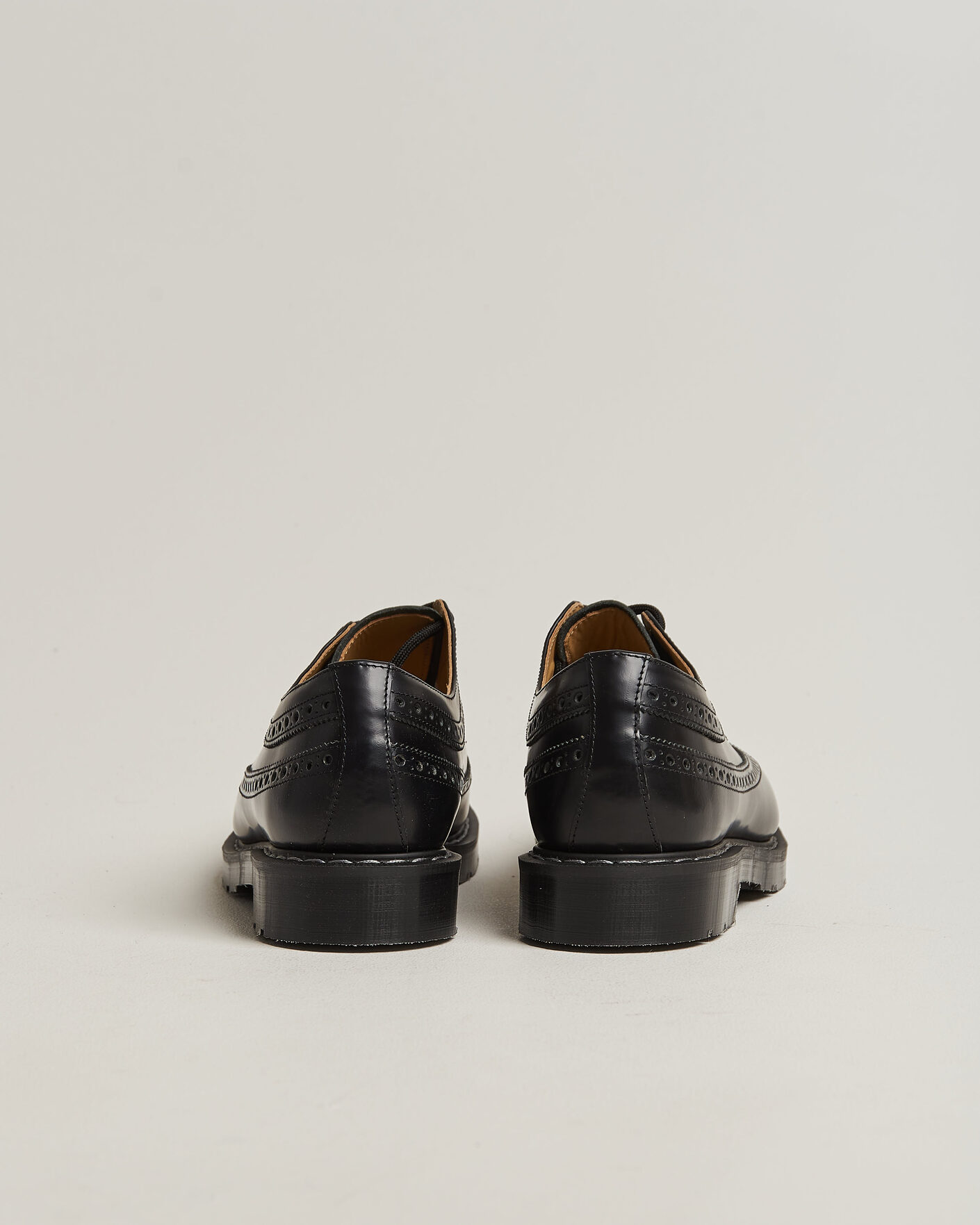 Mies | Brogue-kengät | Solovair | American Brogue Shoe Black Shine