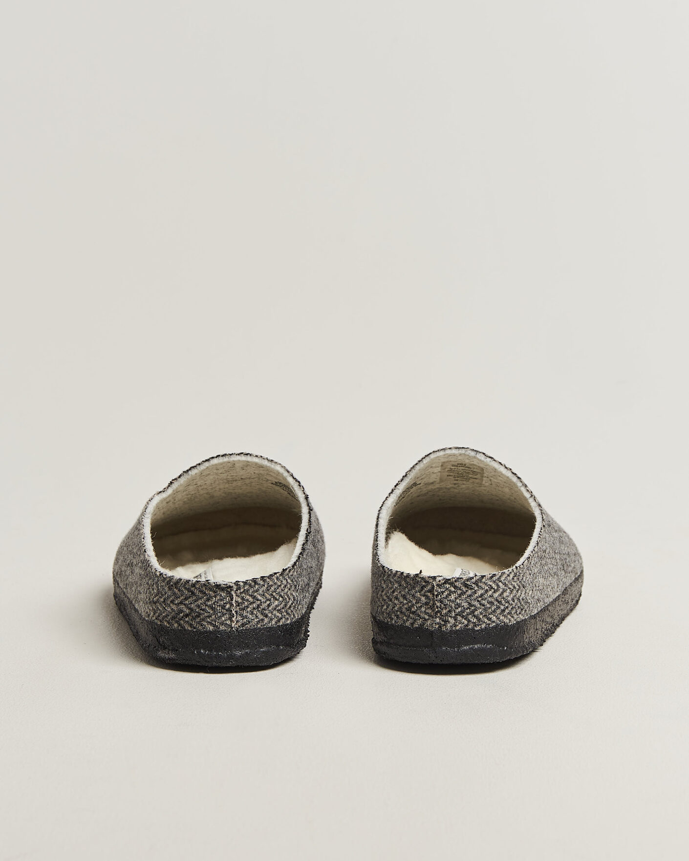 Mies | Sandaalit ja tohvelit | BIRKENSTOCK | Amsterdam Wrapped Dip Shearling Dark Grey Herringbone
