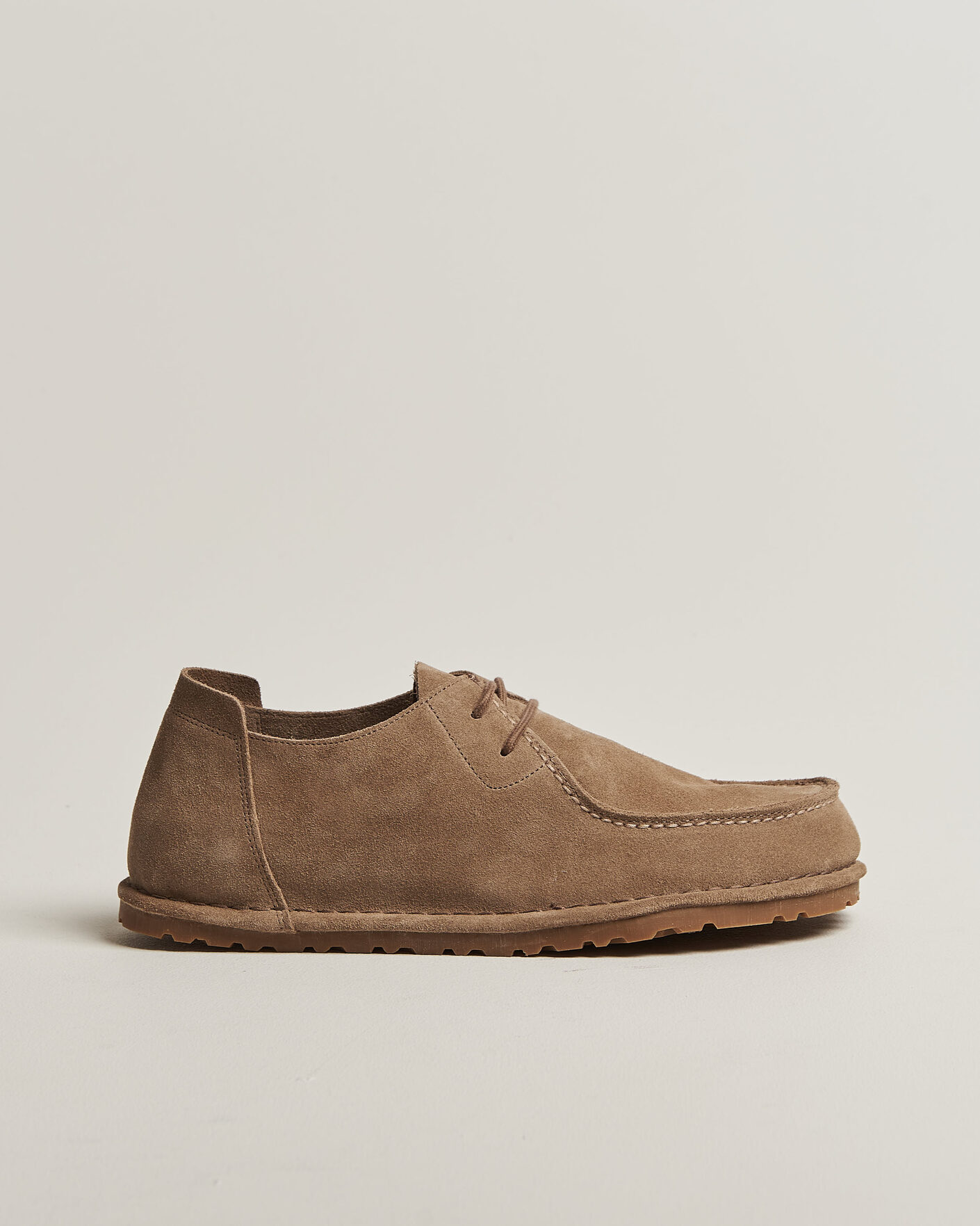 Miehet | Uutuudet | BIRKENSTOCK | Utti Lace Loafer Gray Taupe Suede