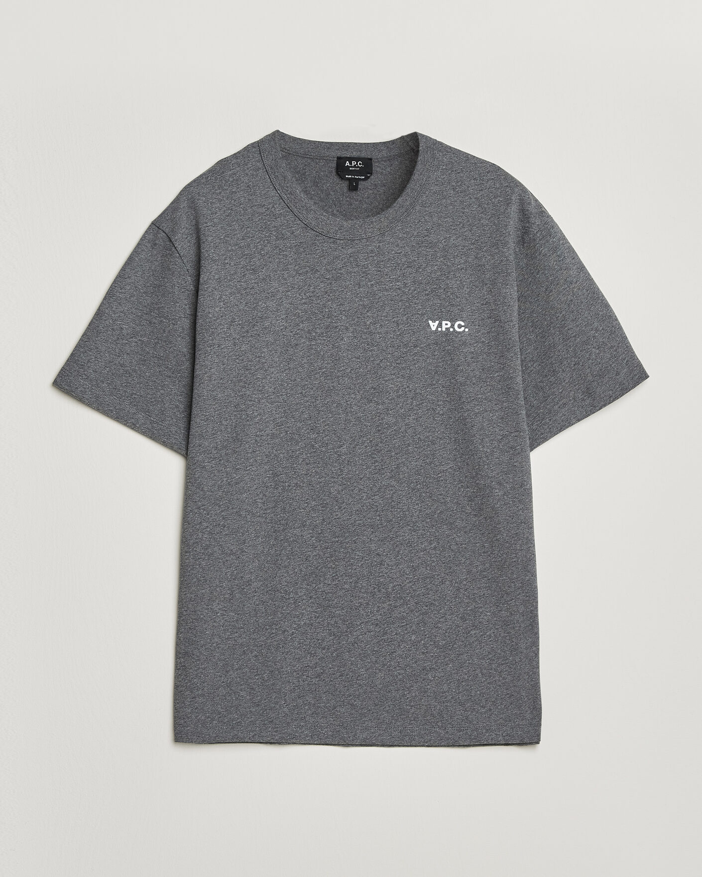 Mies | T-paidat | A.P.C. | Boxy Fit Petit VPC T-Shirt Heathered Anthracite