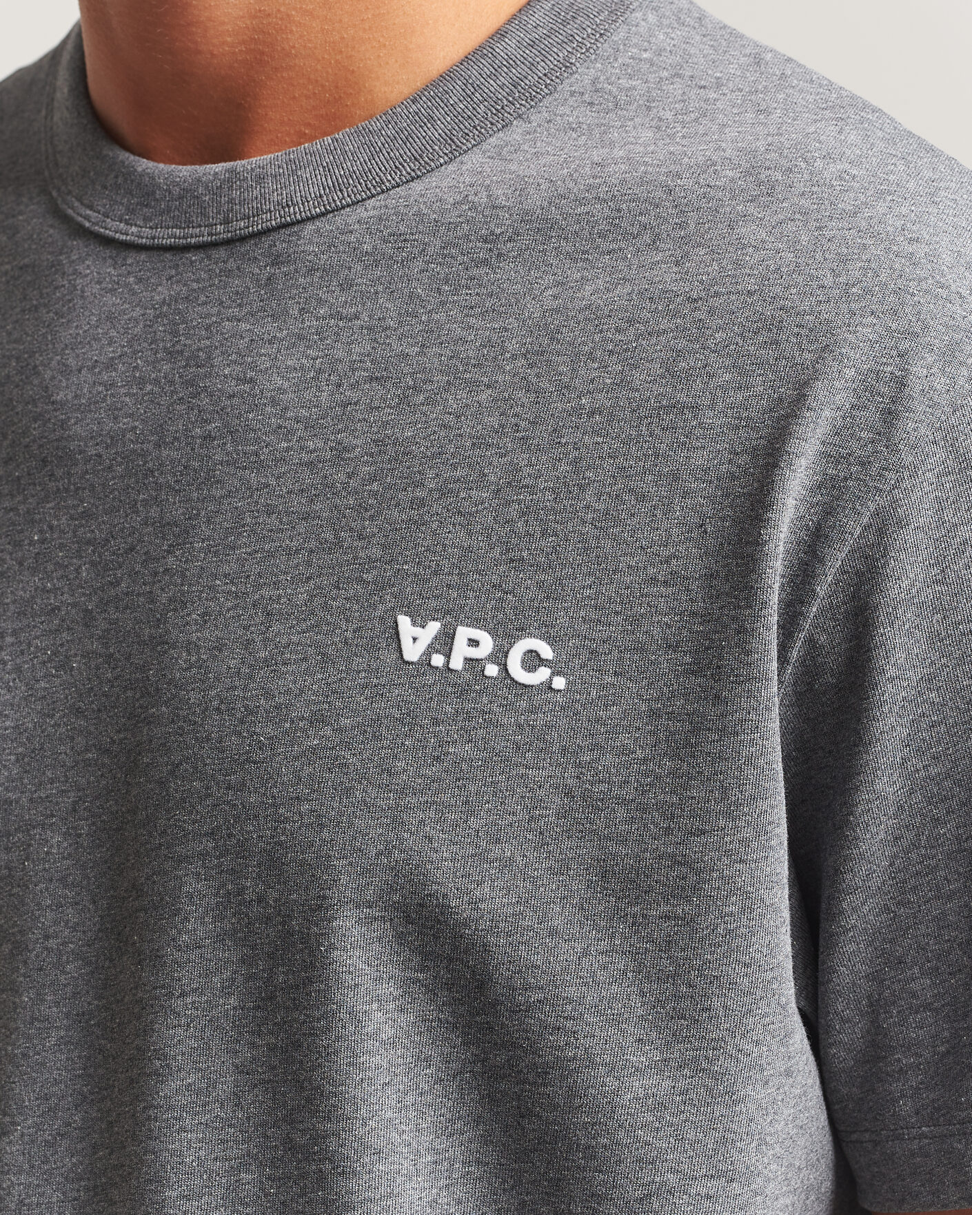 Mies | T-paidat | A.P.C. | Boxy Fit Petit VPC T-Shirt Heathered Anthracite