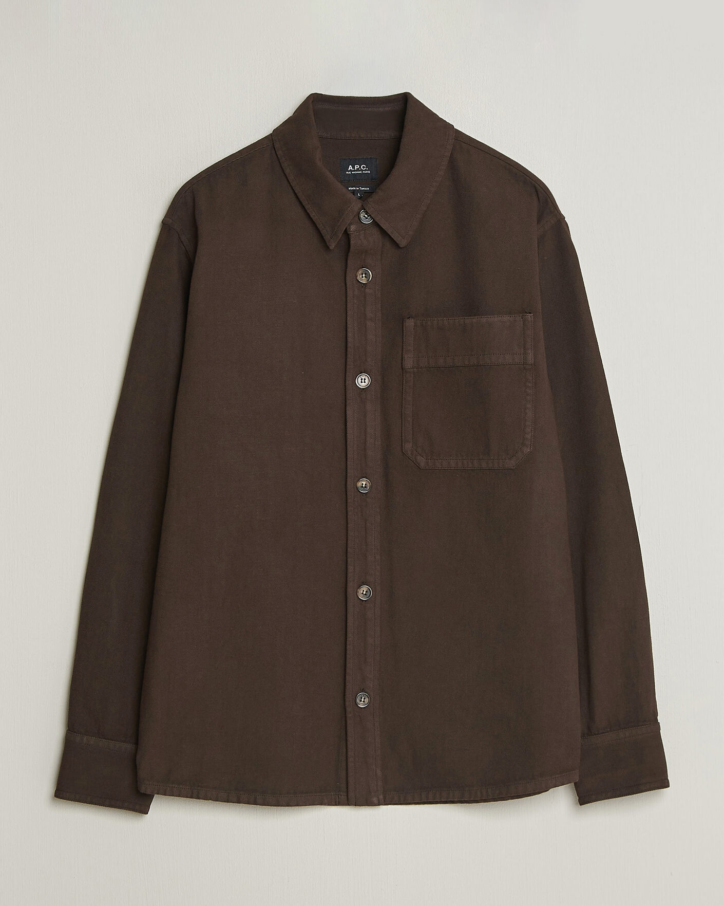 Mies | Kauluspaidat | A.P.C. | Basile Overshirt Chocolate