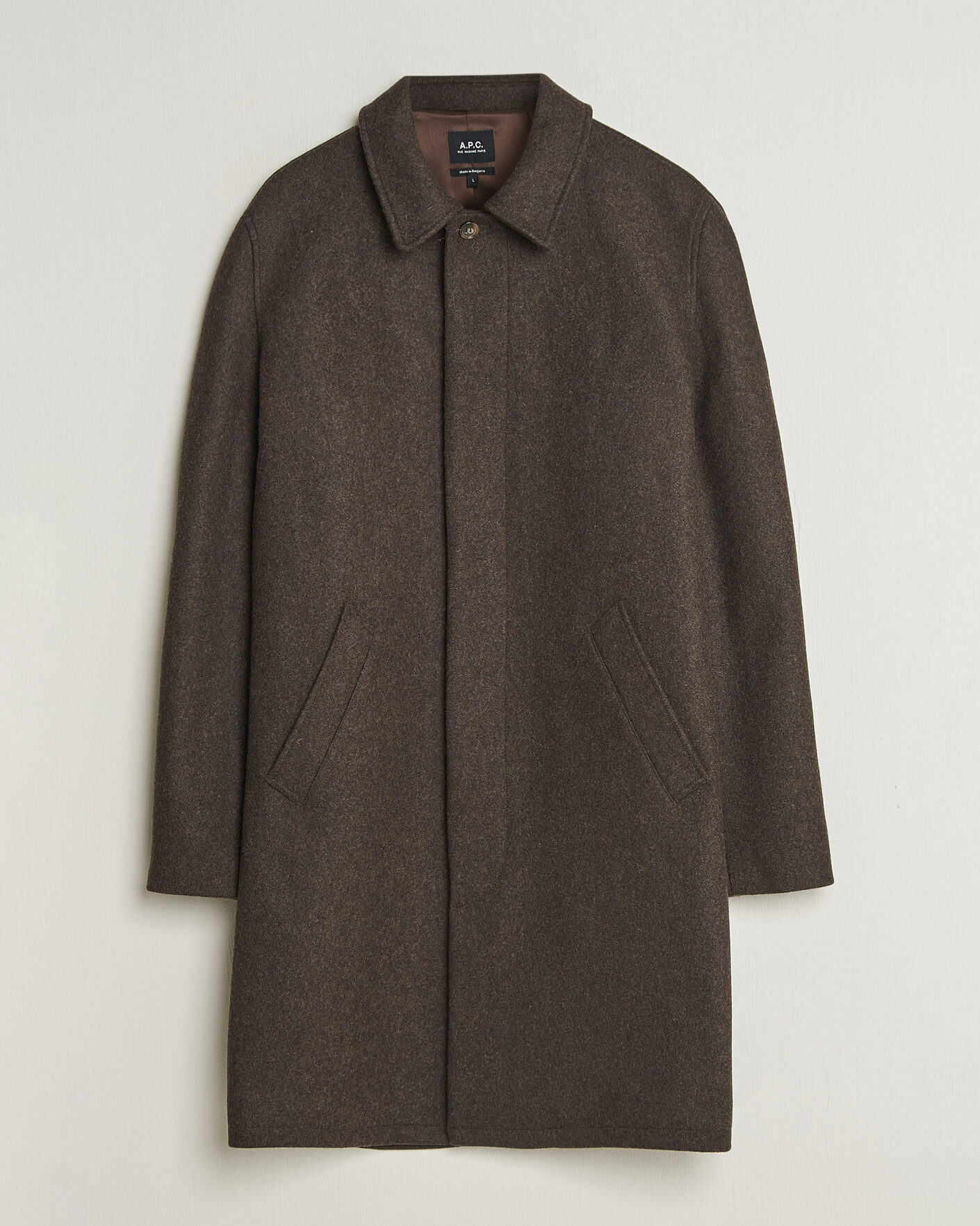 Mies | Takit | A.P.C. | Auster Wool Coat Maroon Melange