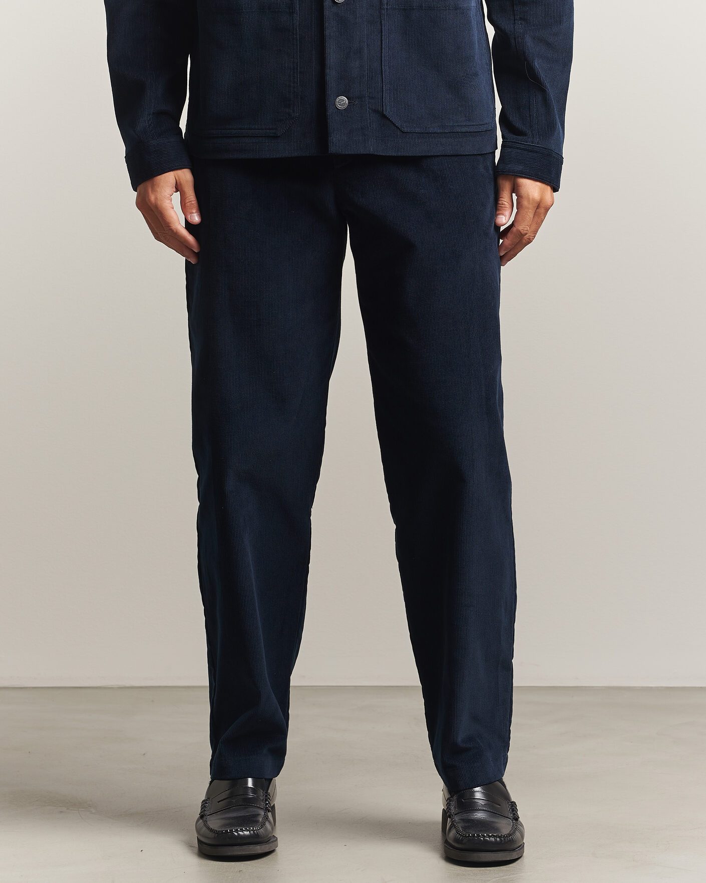Mies | Housut | A.P.C. | Lawrence Corduroy Trousers Dark Navy
