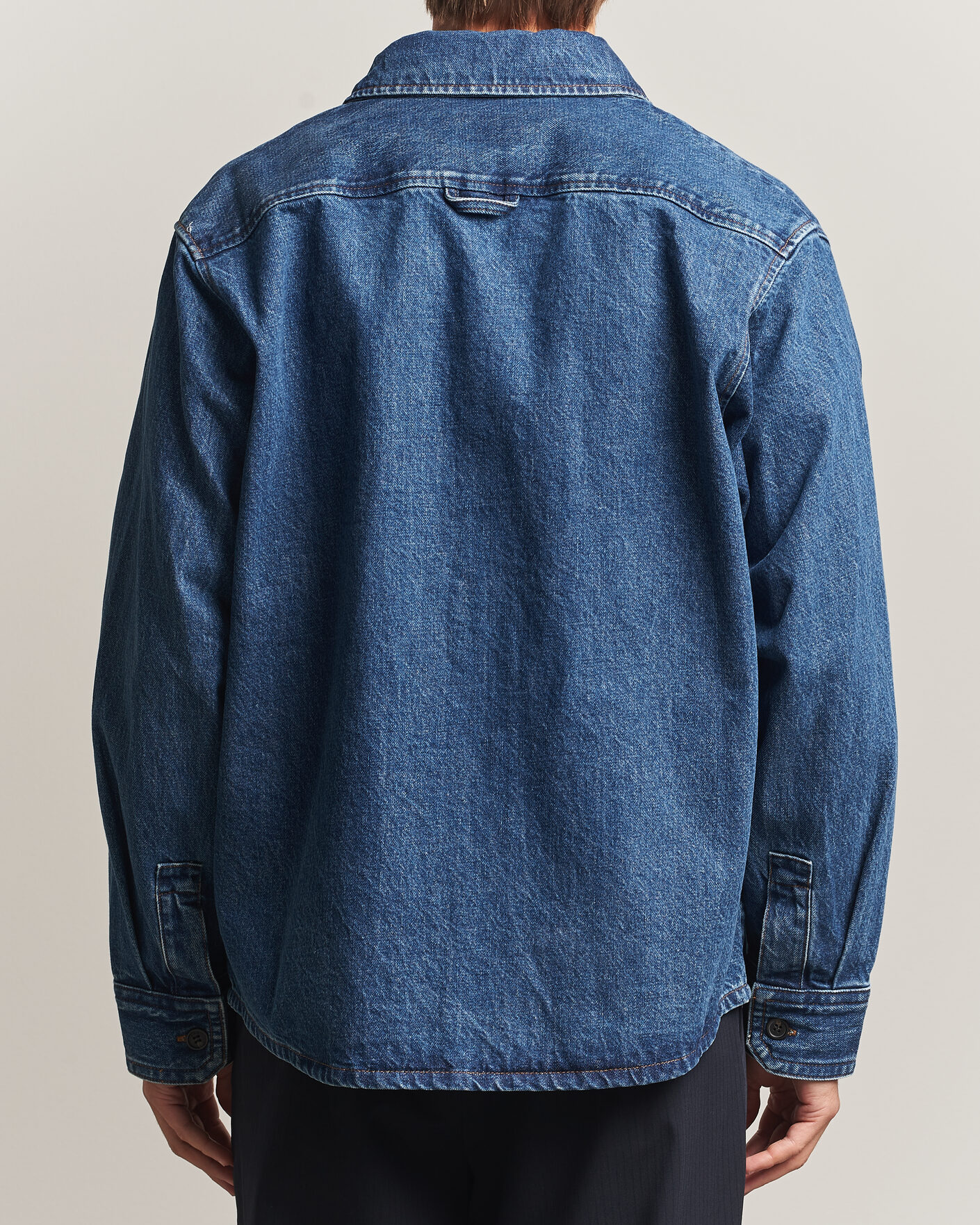 Mies | Kauluspaidat | A.P.C. | Basile Denim Overshirt Washed Indigo