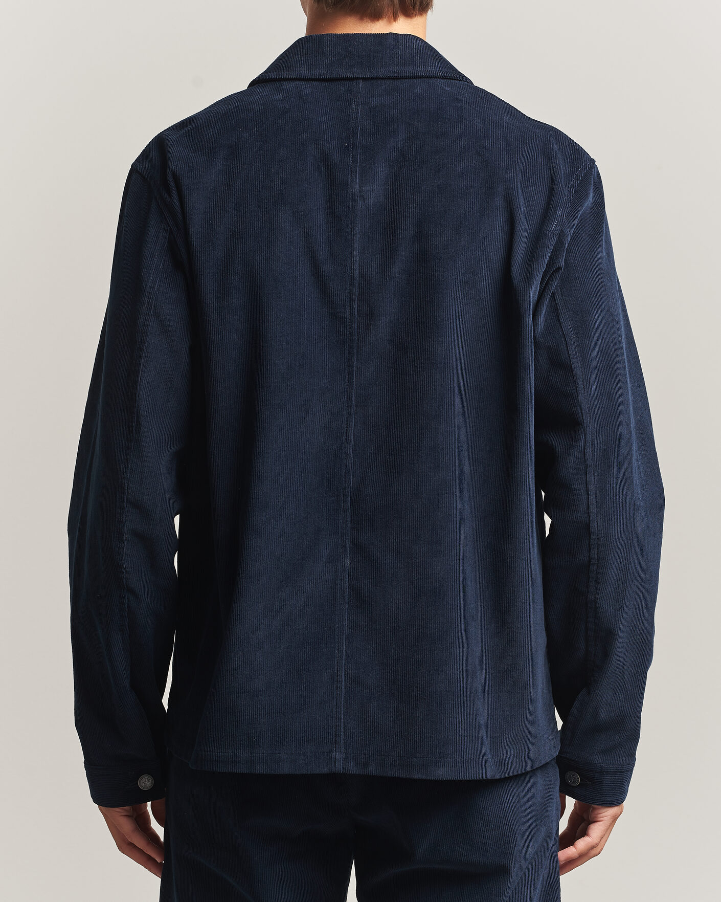 Mies | Kauluspaidat | A.P.C. | New Rodney Corduroy Overshirt Dark Navy
