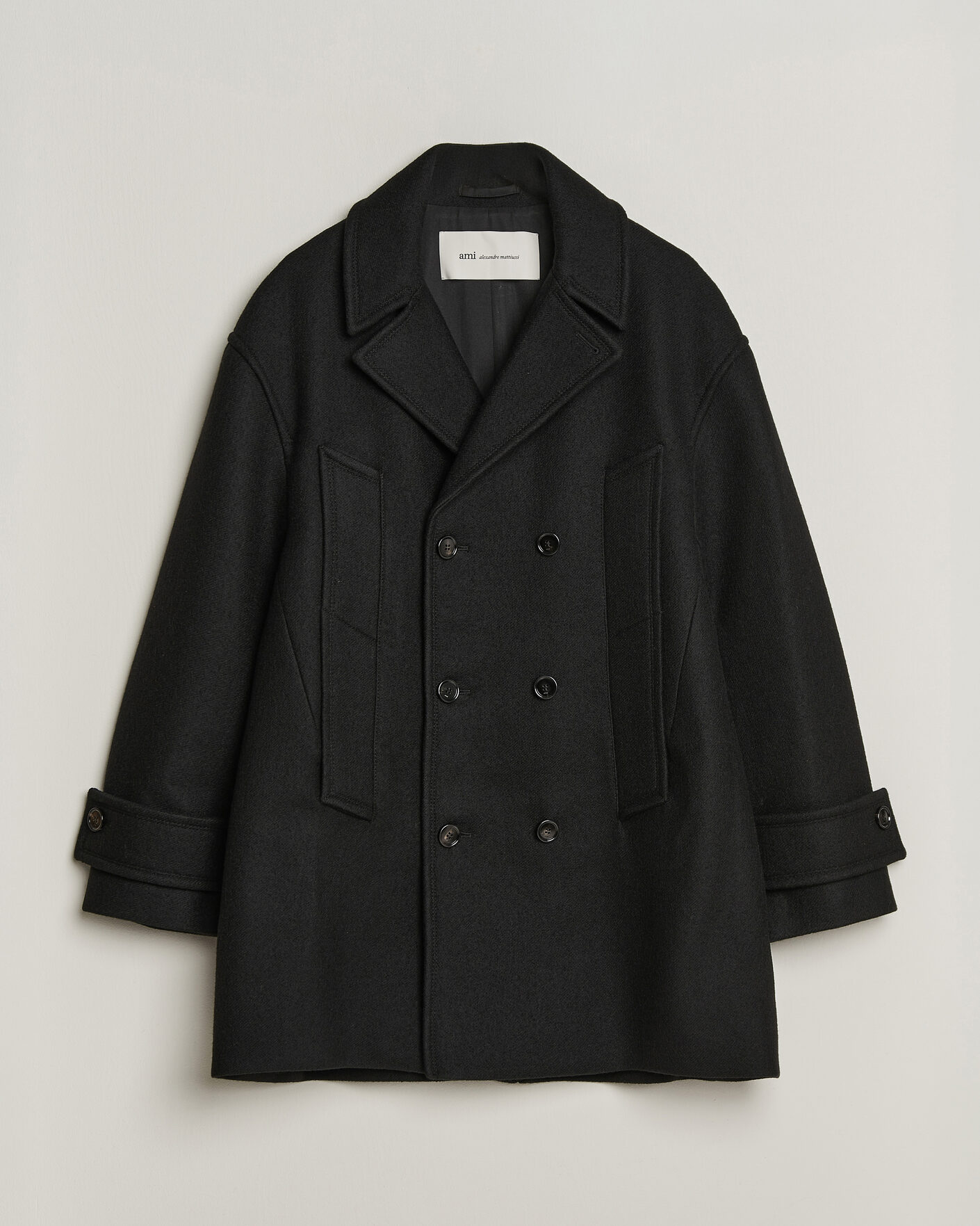Mies | Takit | AMI | Wool Peacoat Black