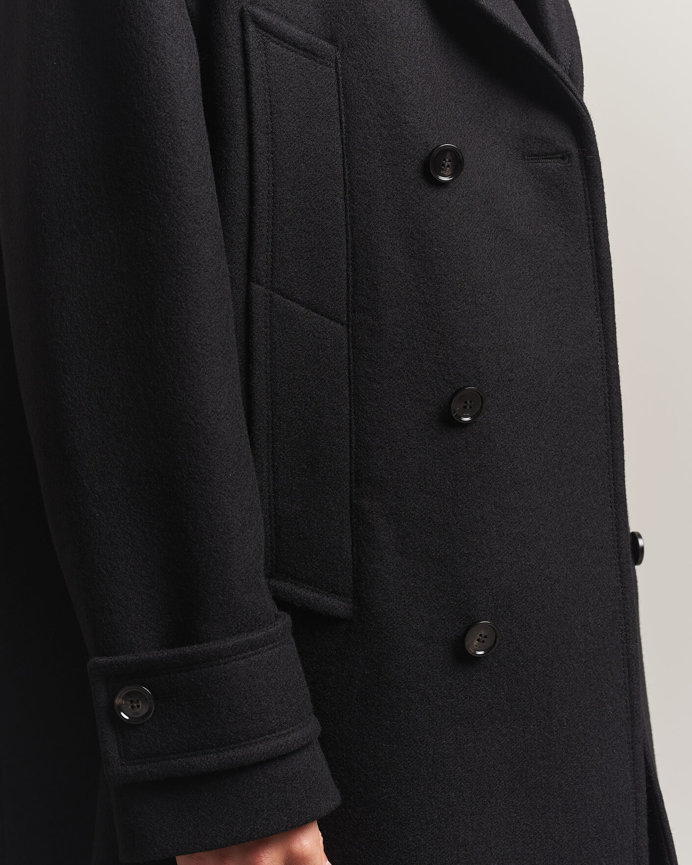 Mies | Takit | AMI | Wool Peacoat Black