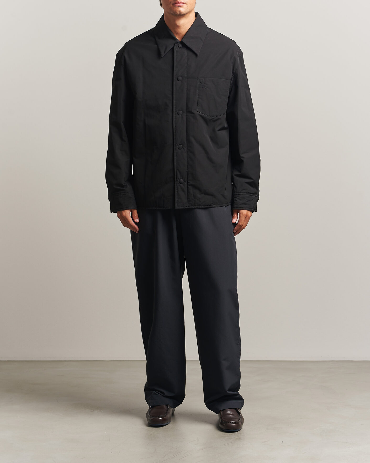 Mies | Takit | AMI | Padded Shirt Jacket Black