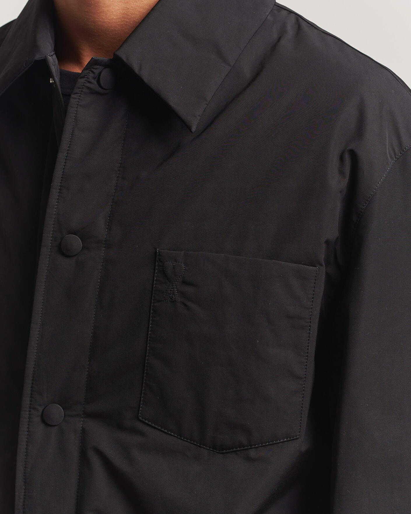 Mies | Takit | AMI | Padded Shirt Jacket Black