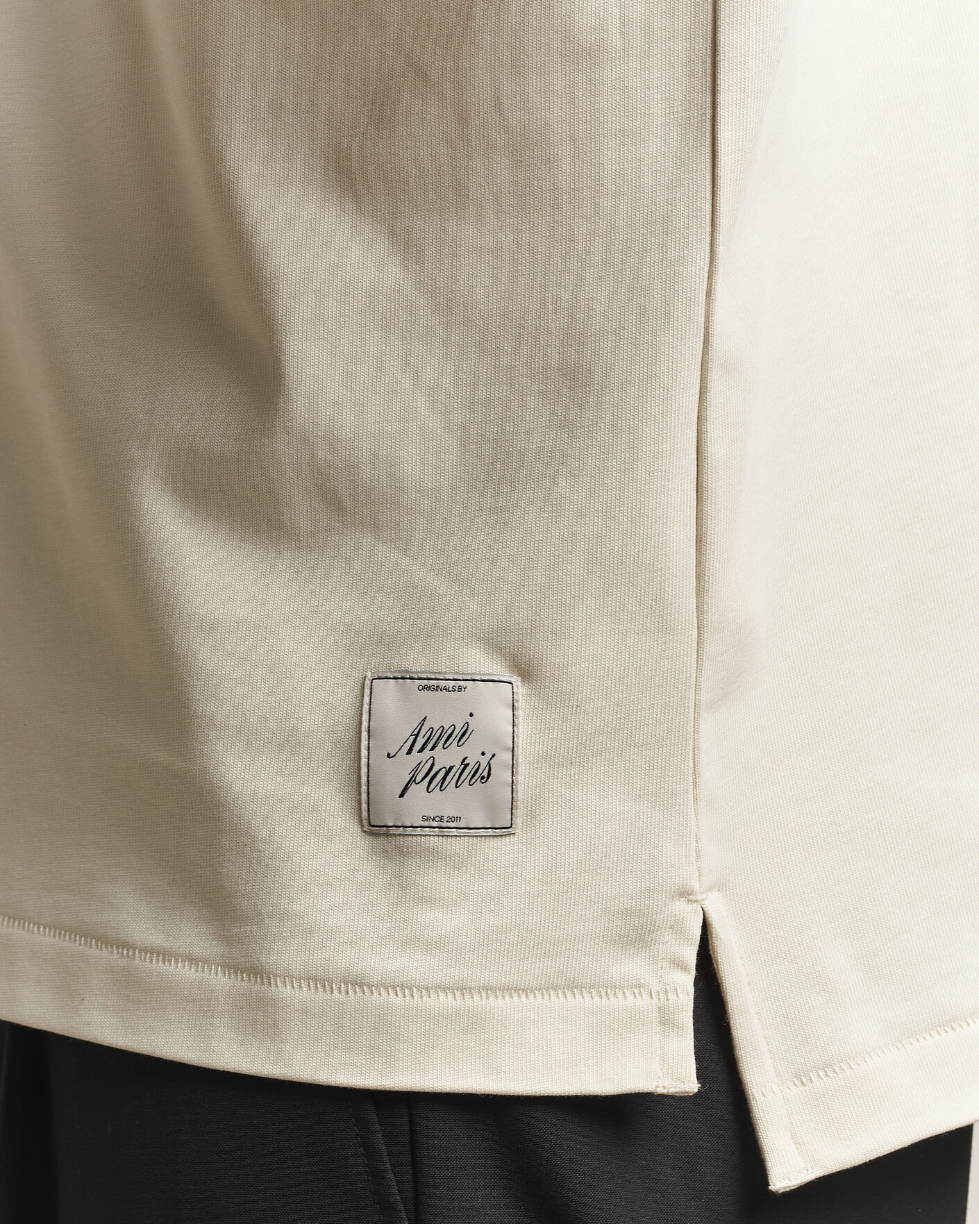 Mies | Puserot | AMI | Heritage Logo Rugger Ivory