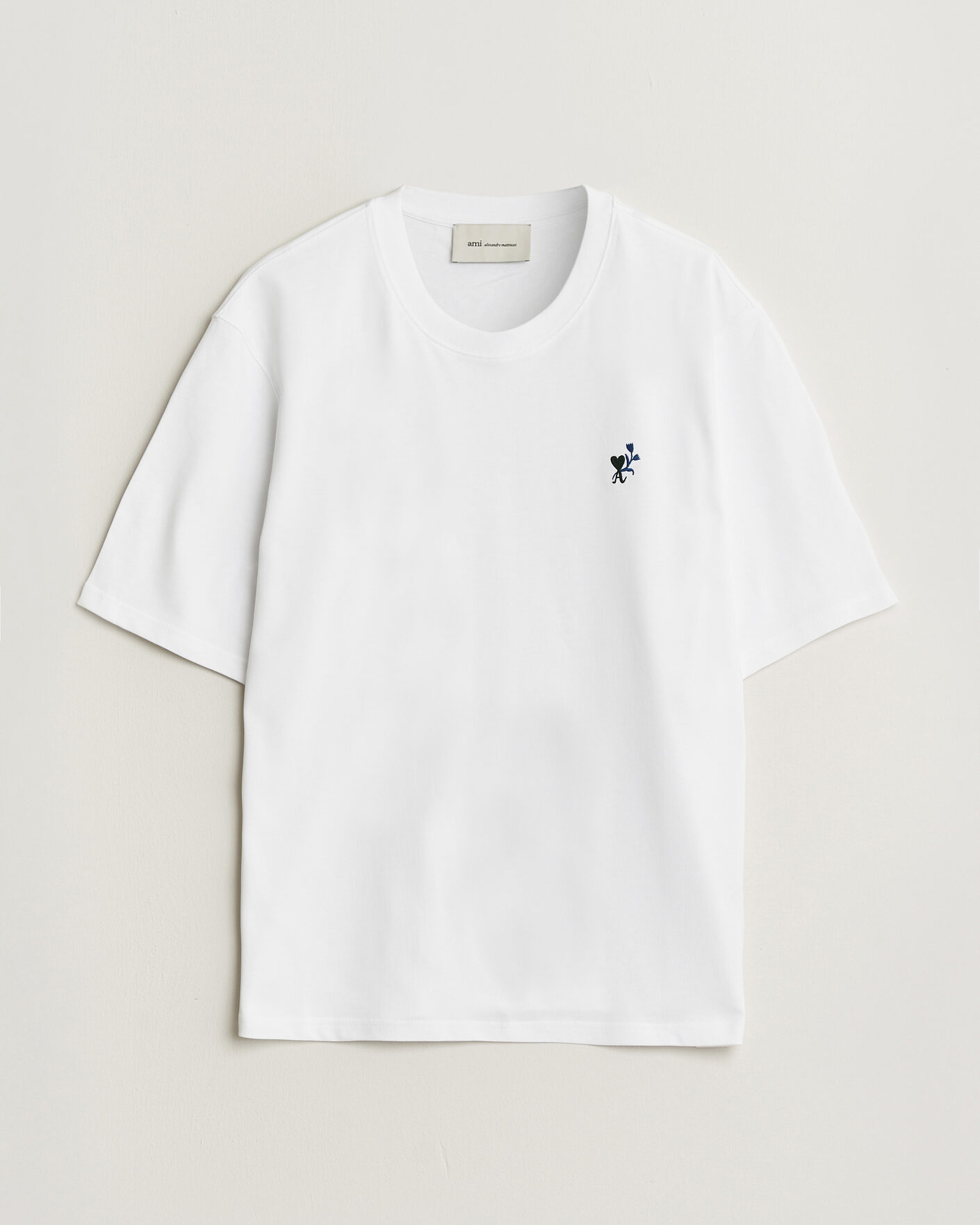 Mies | T-paidat | AMI | Tulip Logo T-Shirt White