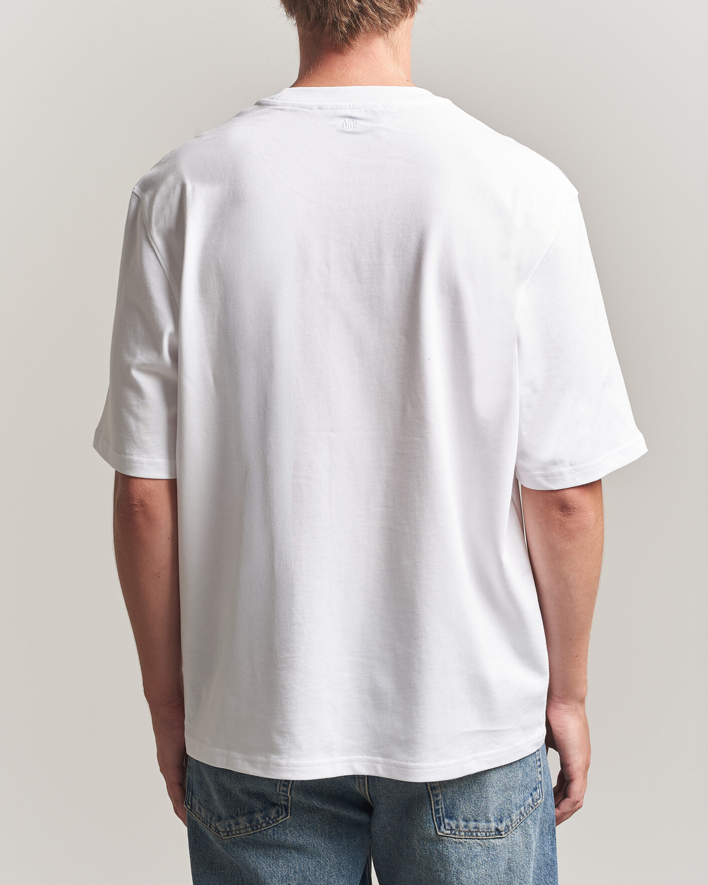 Mies | T-paidat | AMI | Tulip Logo T-Shirt White