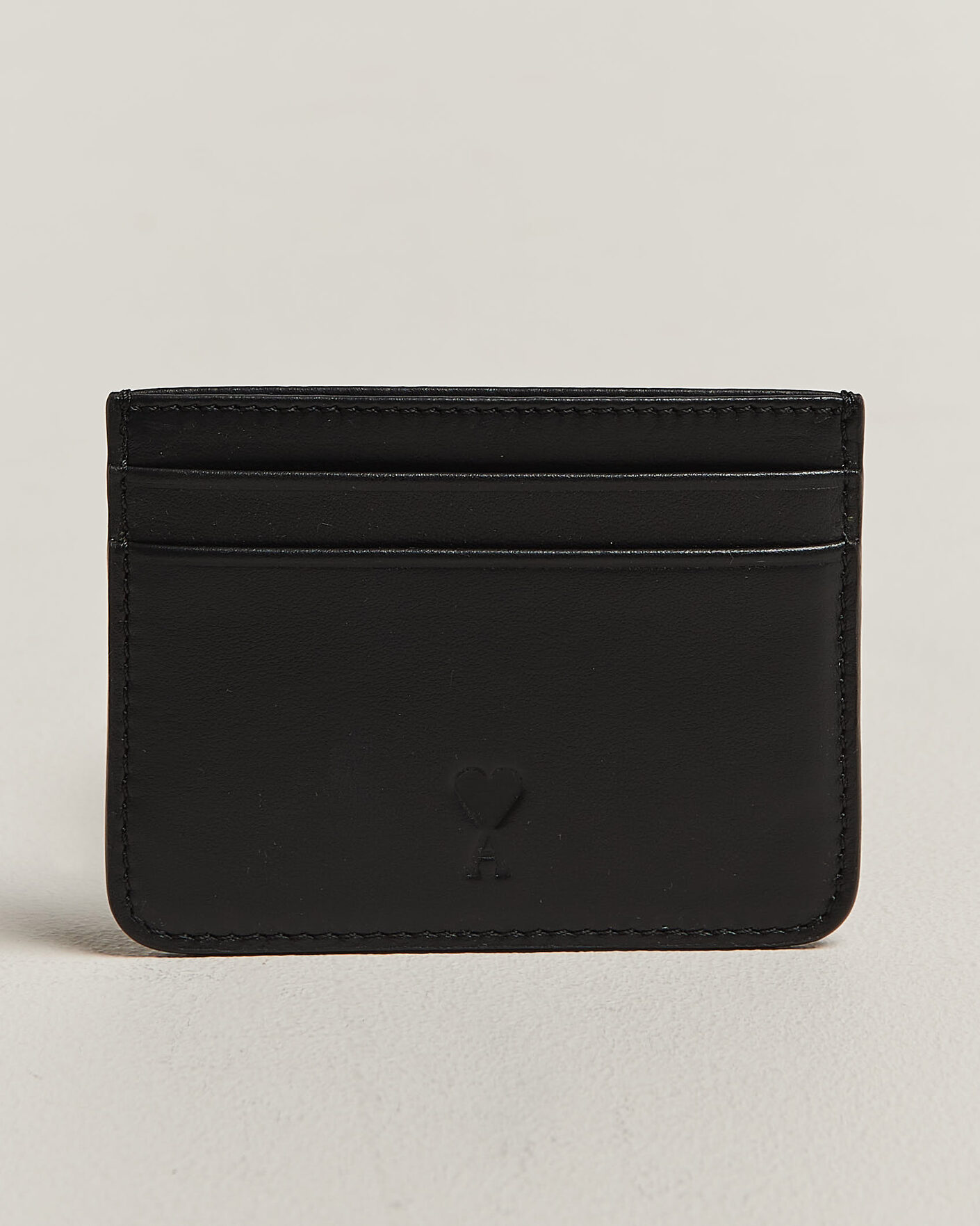 Mies | Lompakot | AMI | Tonal Heart Logo Card Holder Black