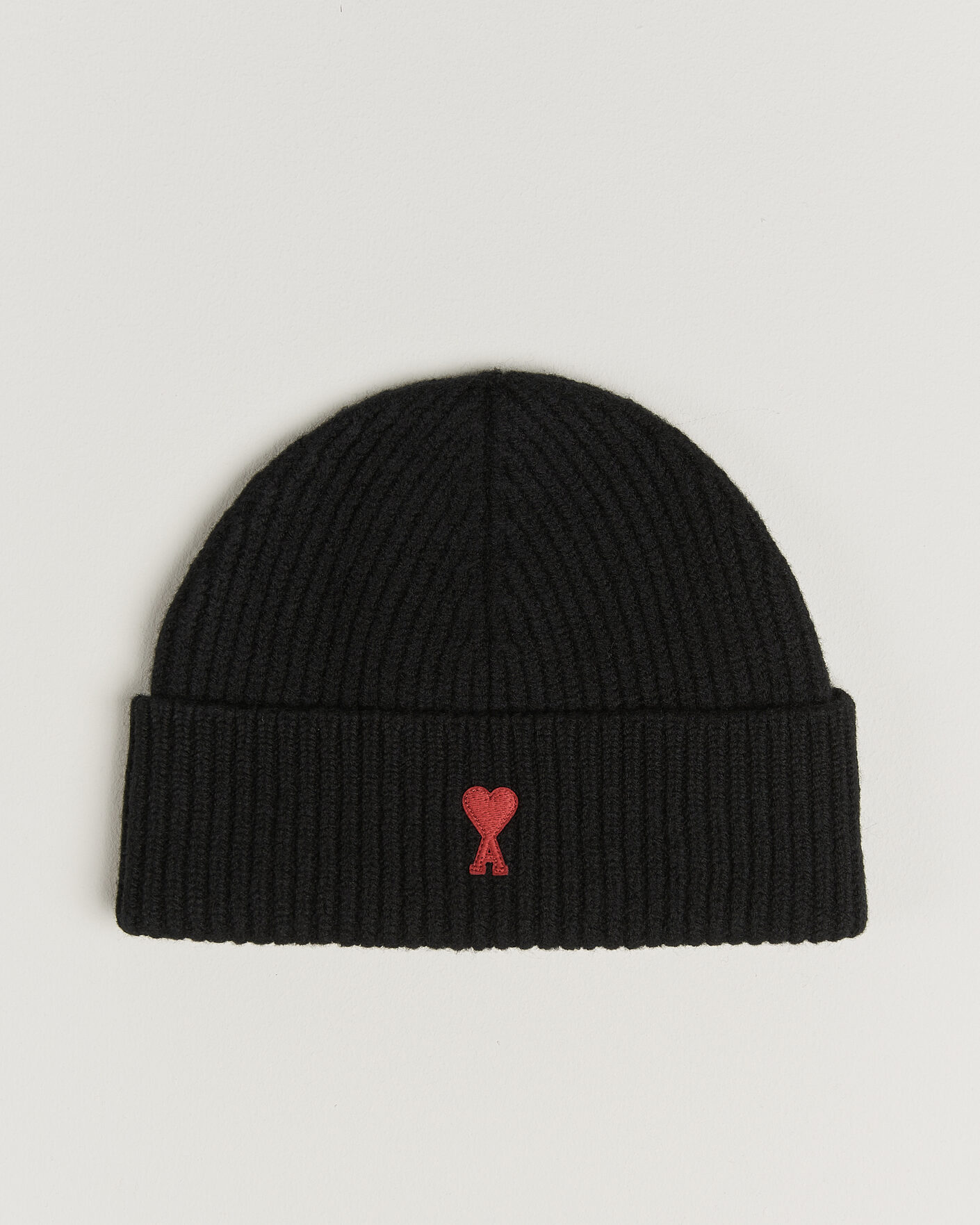 Mies | Pipot | AMI | Heart Logo Beanie Black