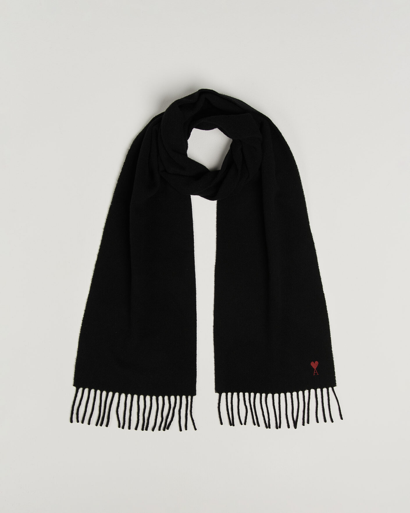 Mies | Kaulaliinat | AMI | Heart Logo Scarf Black
