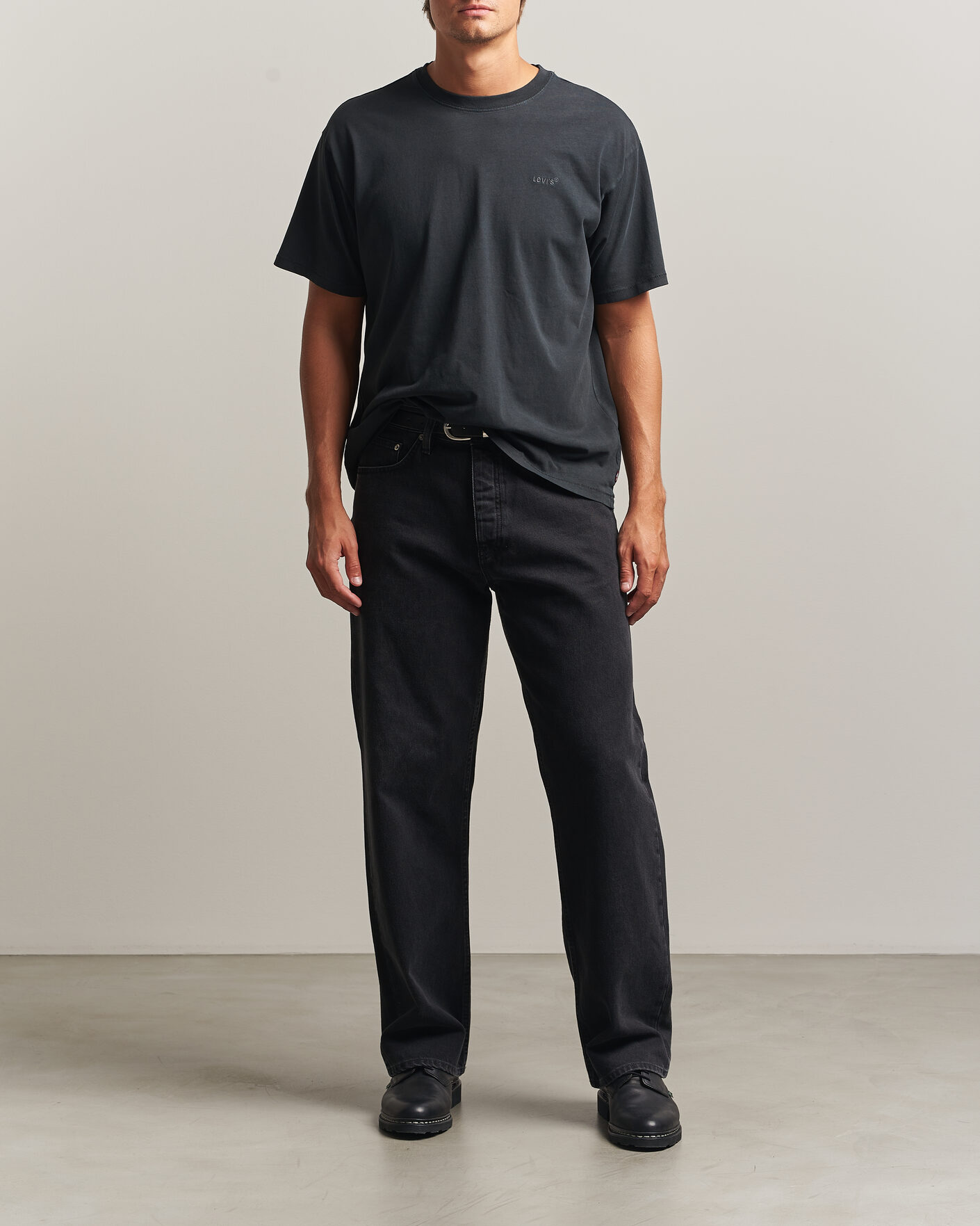 Mies | T-paidat | Levi's | Red Tab Vintage T-Shirt Weathered Finish Jet Black