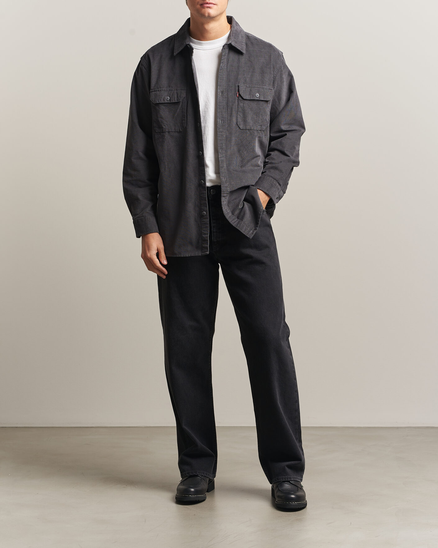 Mies | Kauluspaidat | Levi's | Jackson Corduroy Worker Shirt Greystroke