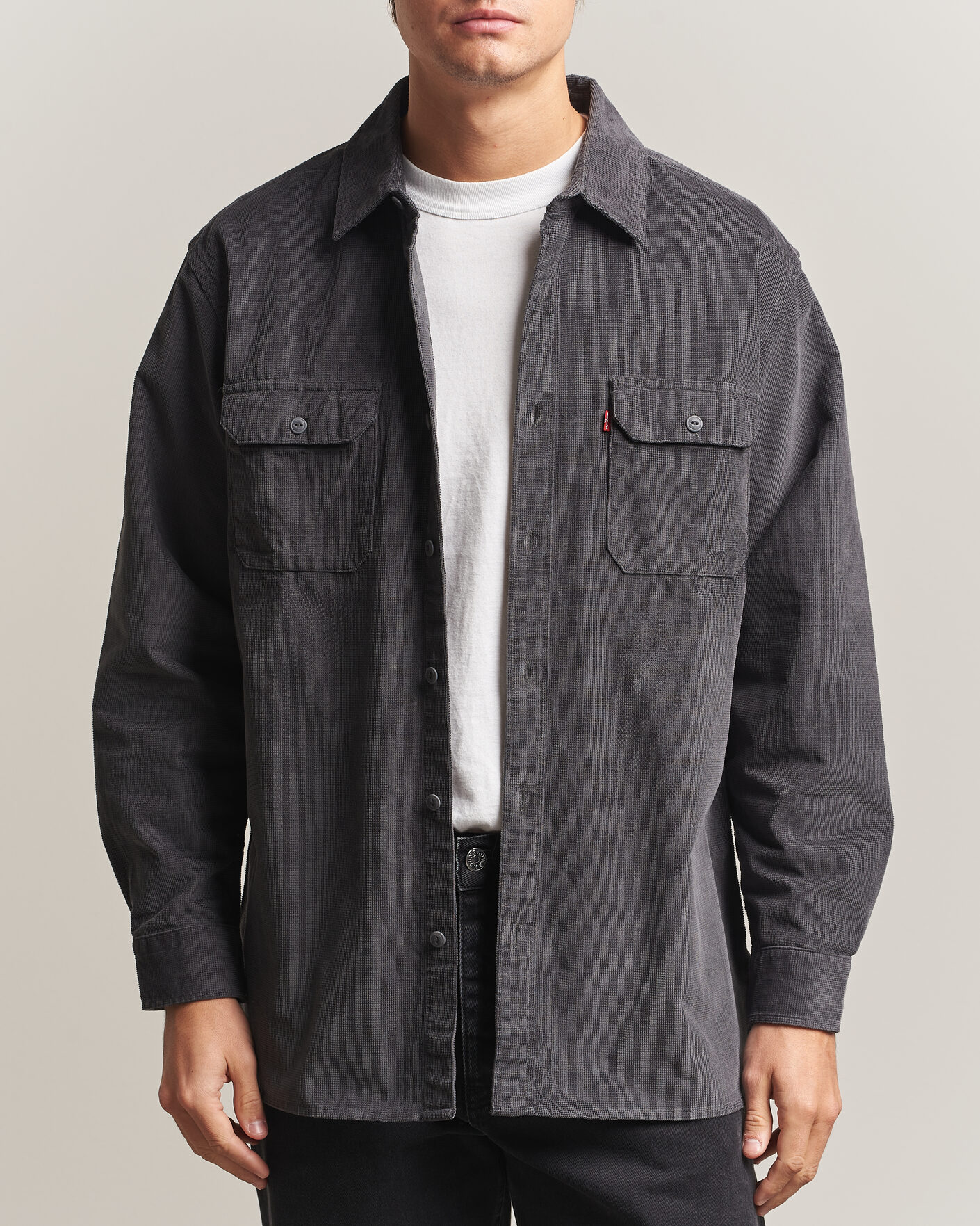 Mies | Kauluspaidat | Levi's | Jackson Corduroy Worker Shirt Greystroke
