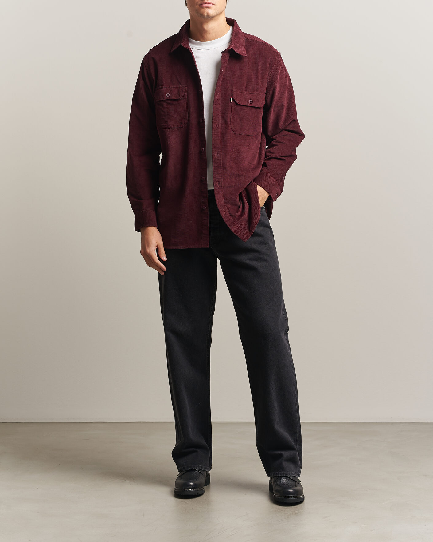 Mies | Kauluspaidat | Levi's | Jackson Corduroy Worker Shirt Vineyard Wine
