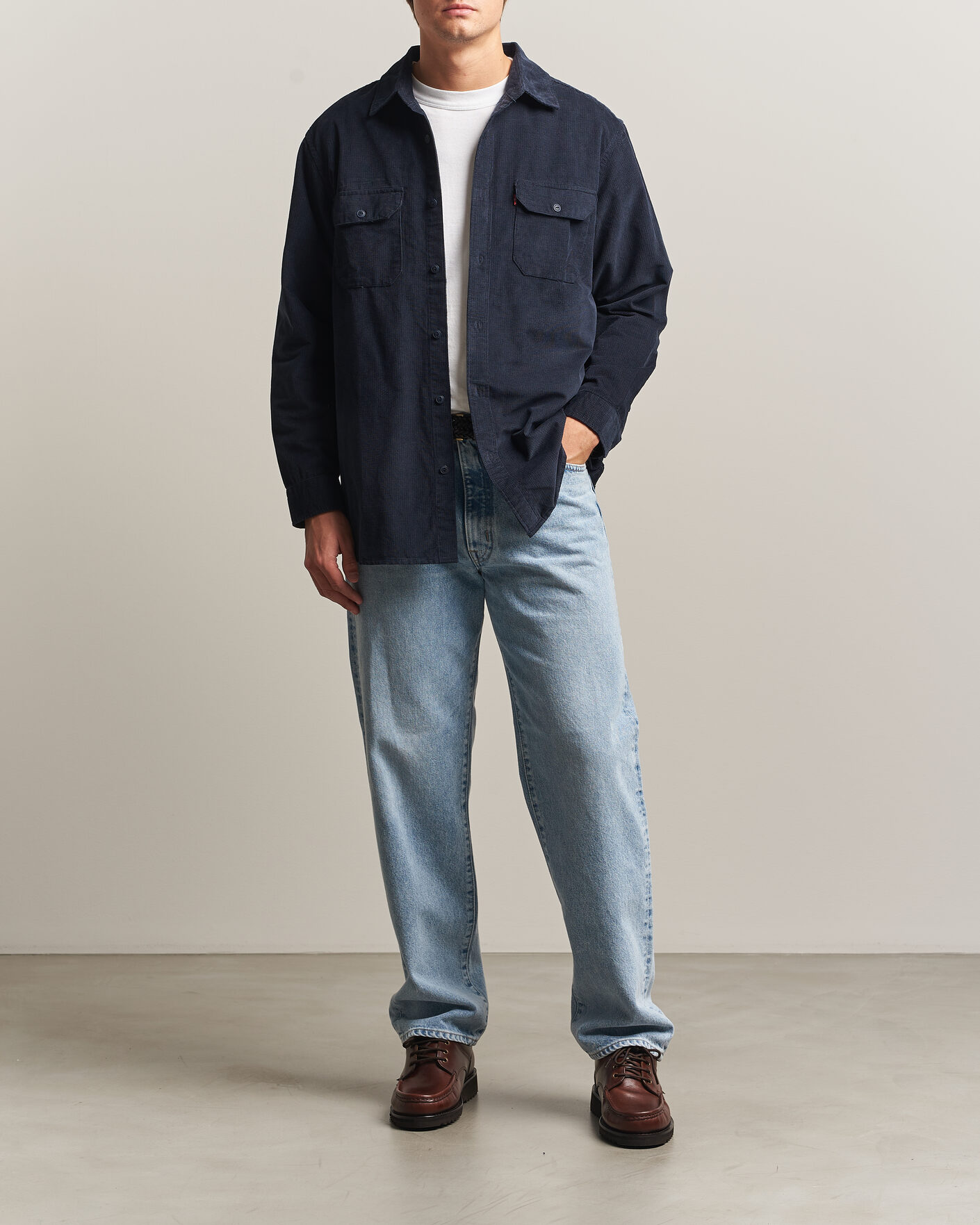 Mies | Kauluspaidat | Levi's | Jackson Corduroy Worker Shirt Nightfall Navy
