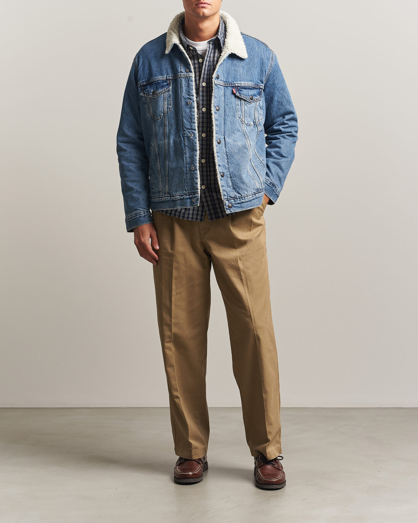 Mies | Takit | Levi's | Type 3 Sherpa Trucker Washed Away