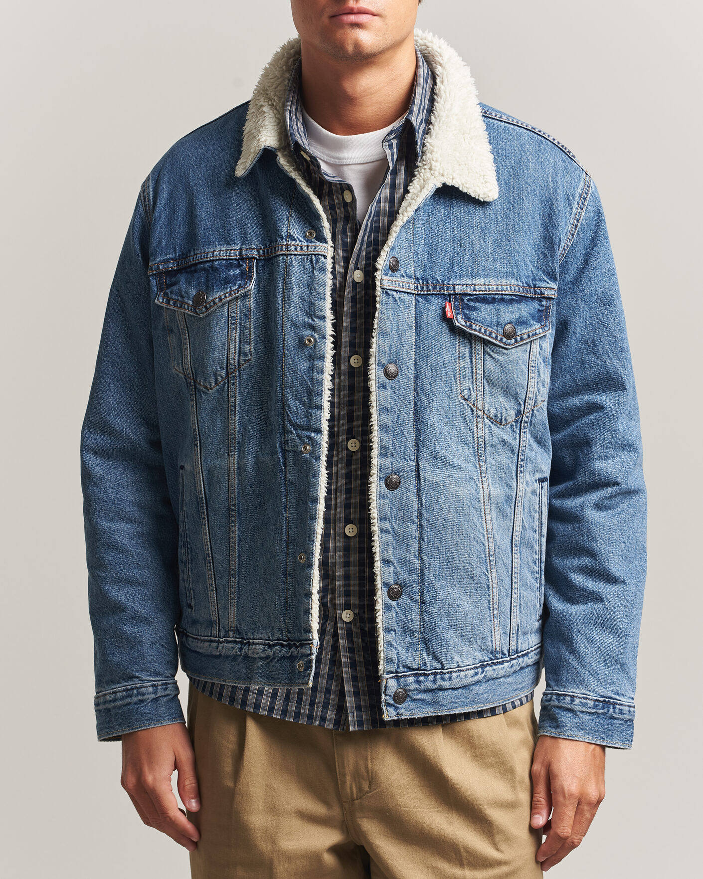 Mies | Takit | Levi's | Type 3 Sherpa Trucker Washed Away