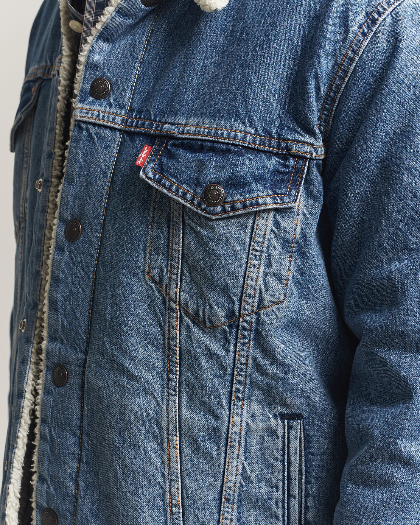 Mies | Takit | Levi's | Type 3 Sherpa Trucker Washed Away
