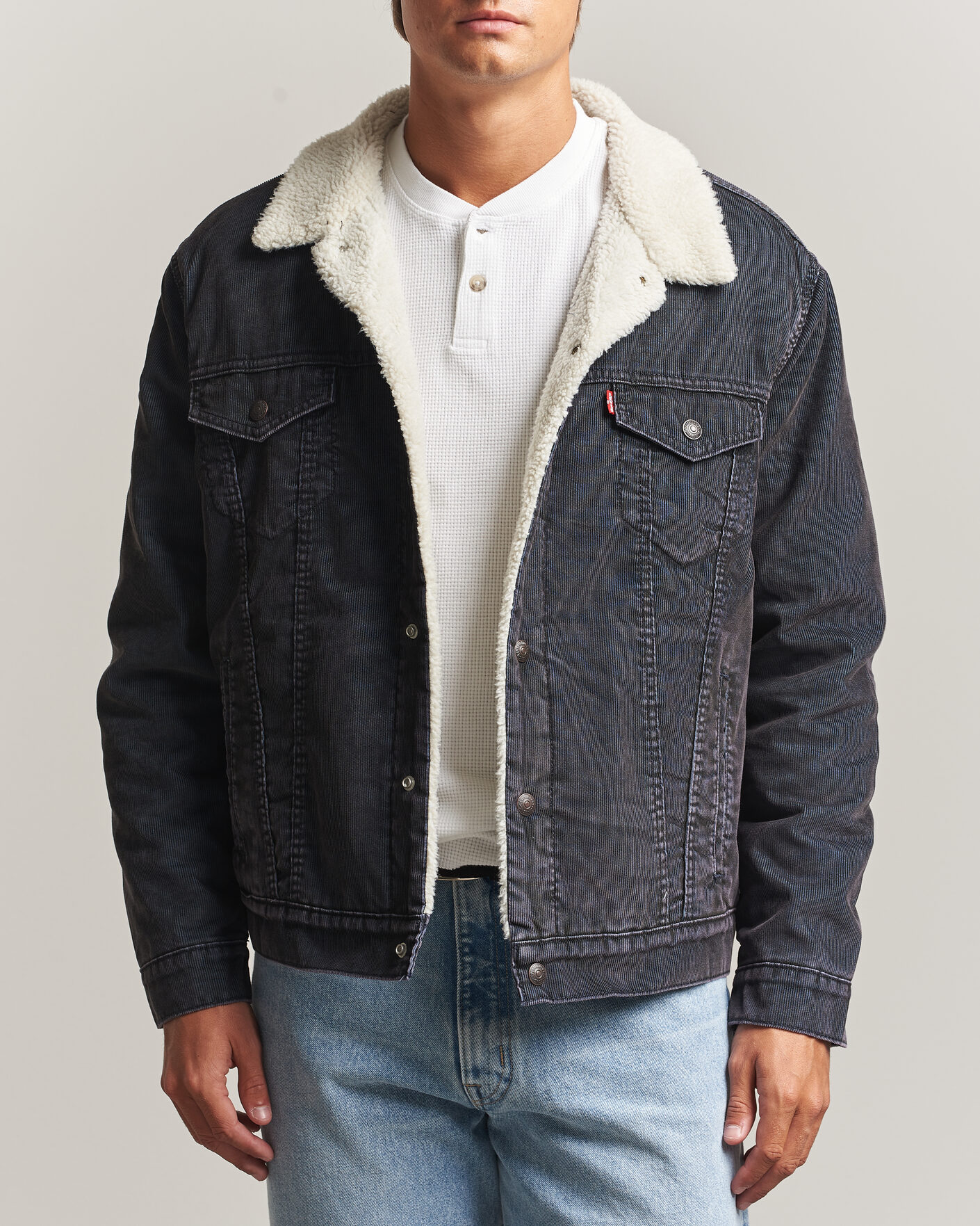 Mies | Takit | Levi's | Type 3 Sherpa Trucker Worn-In Delft Steelhead