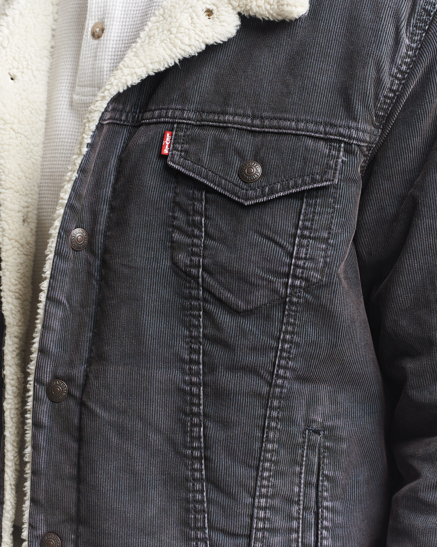 Mies | Takit | Levi's | Type 3 Sherpa Trucker Worn-In Delft Steelhead