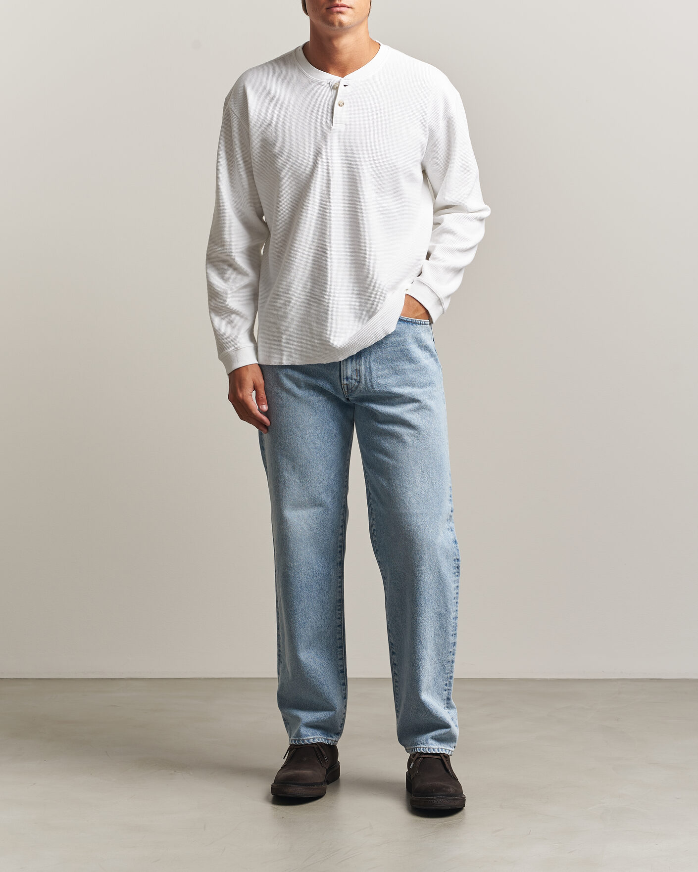 Mies | Puserot | Levi's | Relaxed Henley Bright White