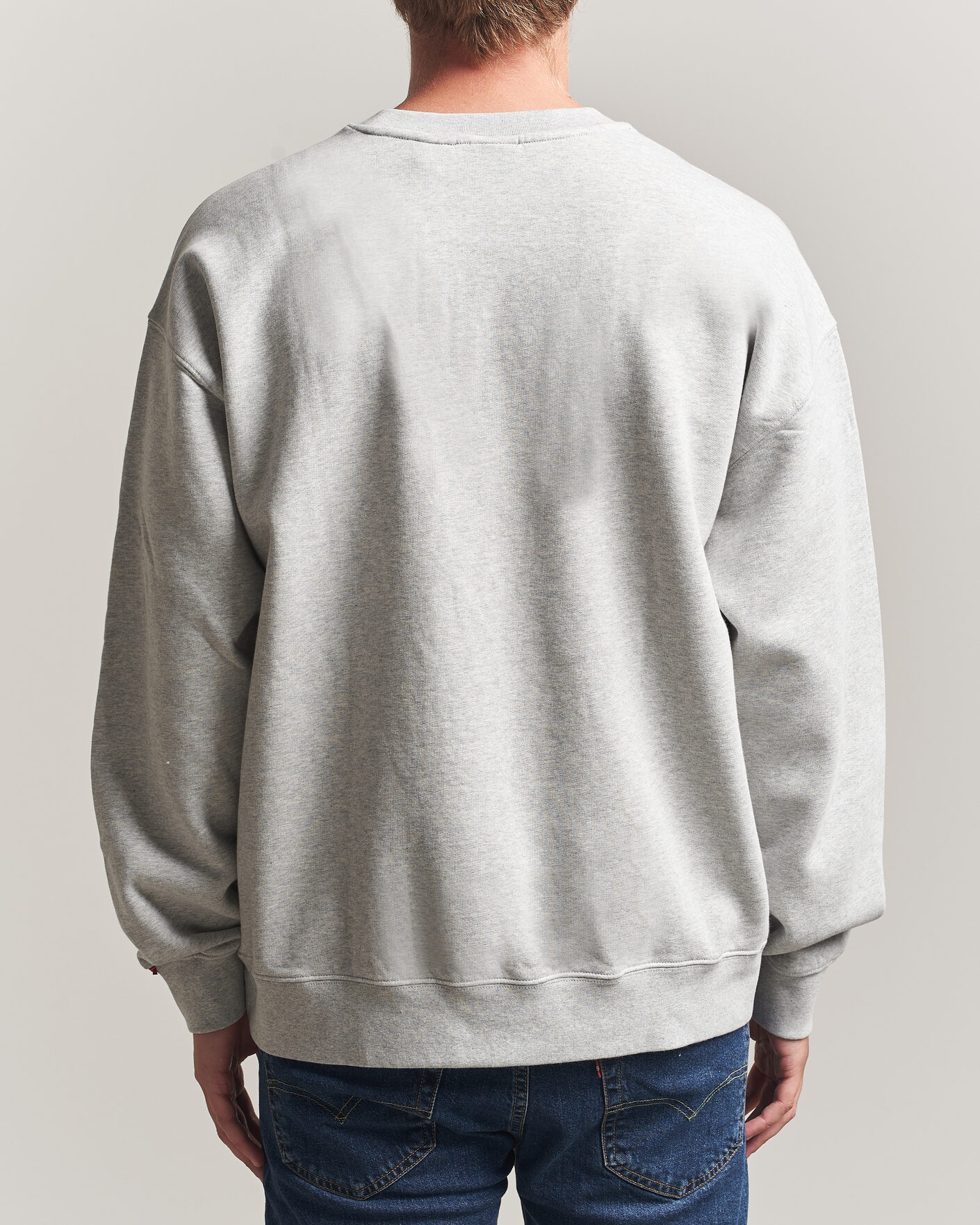 Mies | Puserot | Levi's | Authentic Crew Neck Sweatshirt Light Grey Heather