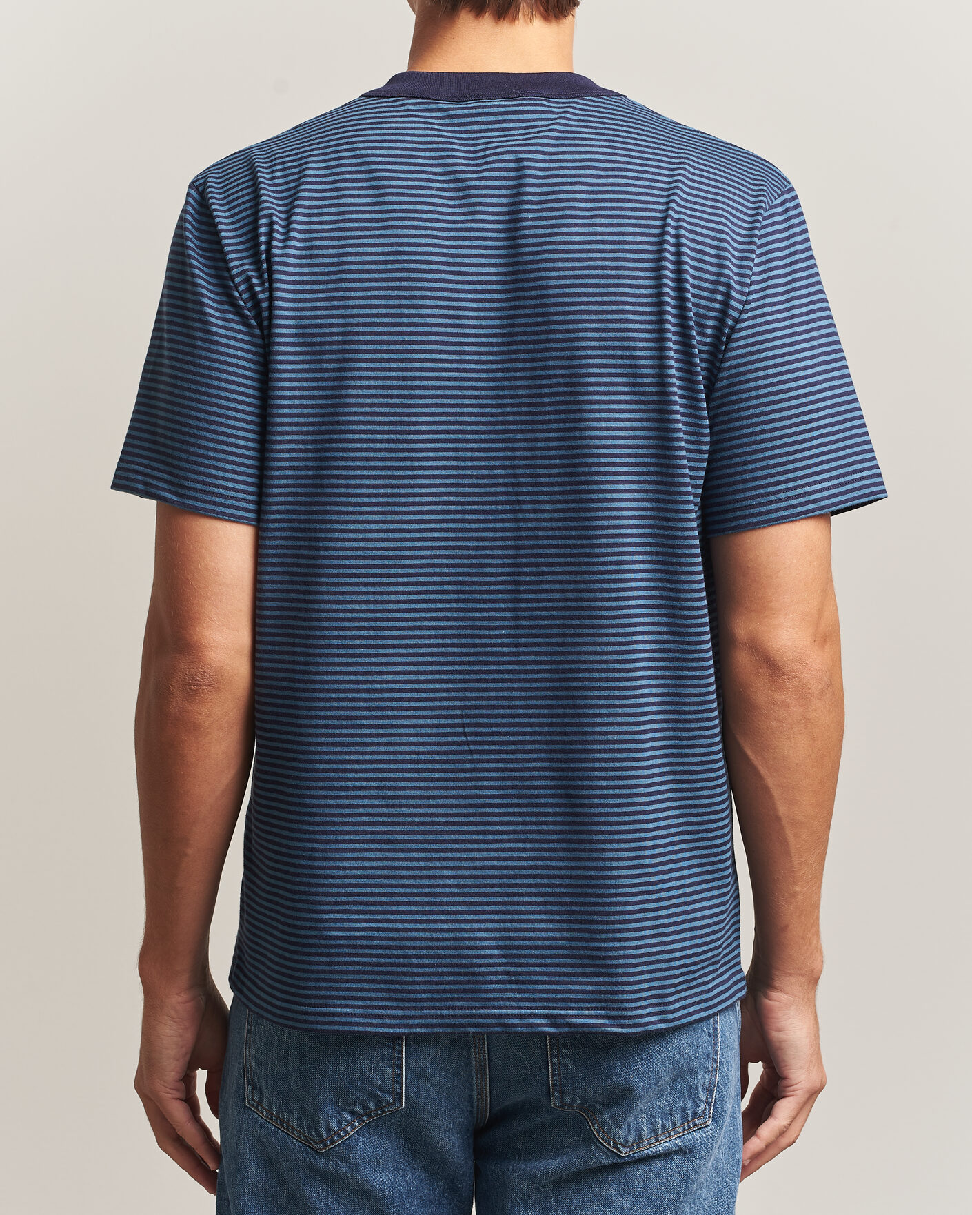 Mies | T-paidat | Armor-lux | Héritage Callac Striped T-Shirt Navy/Teal