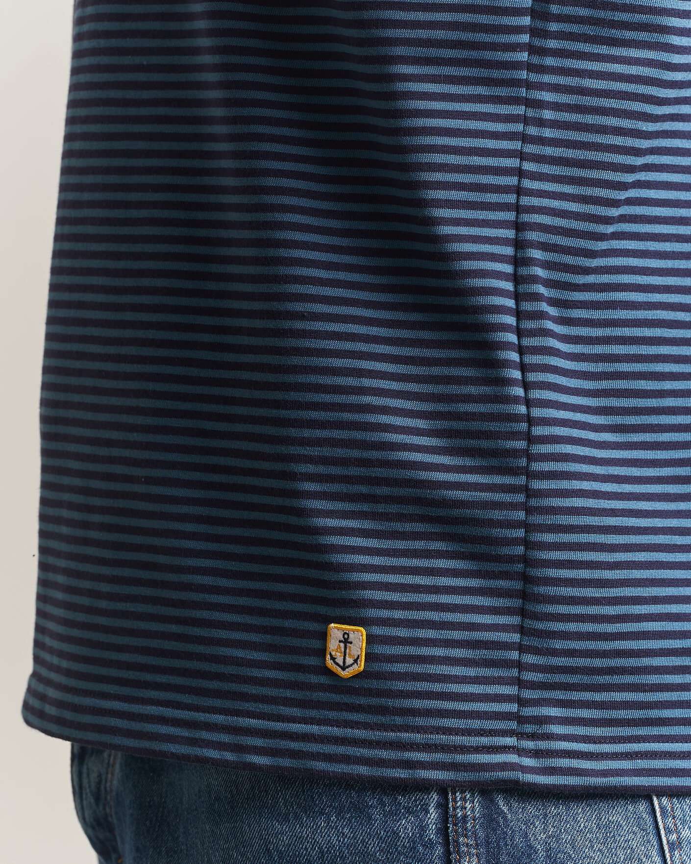 Mies | T-paidat | Armor-lux | Héritage Callac Striped T-Shirt Navy/Teal