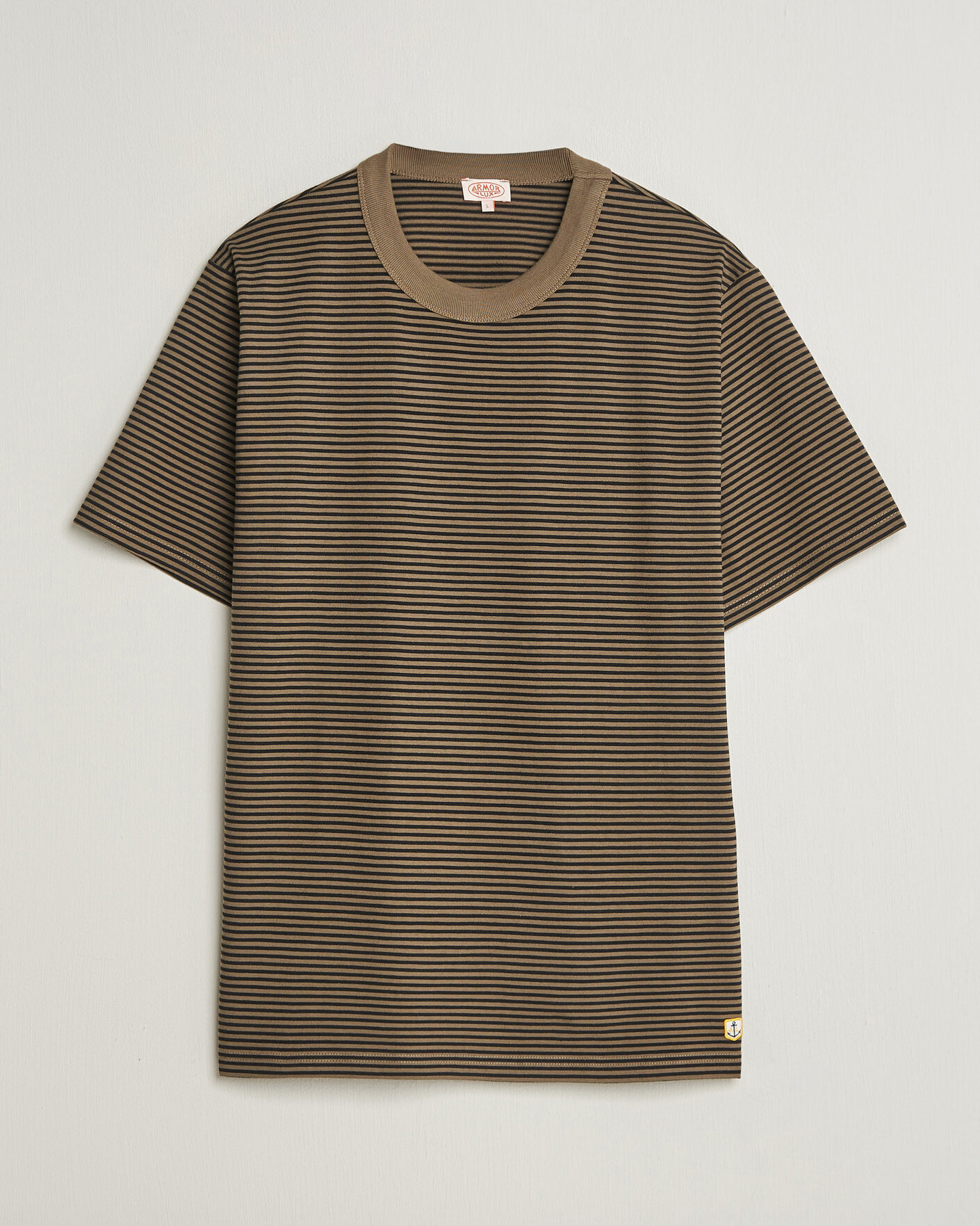 Mies | T-paidat | Armor-lux | Héritage Callac Striped T-Shirt Olive/Black