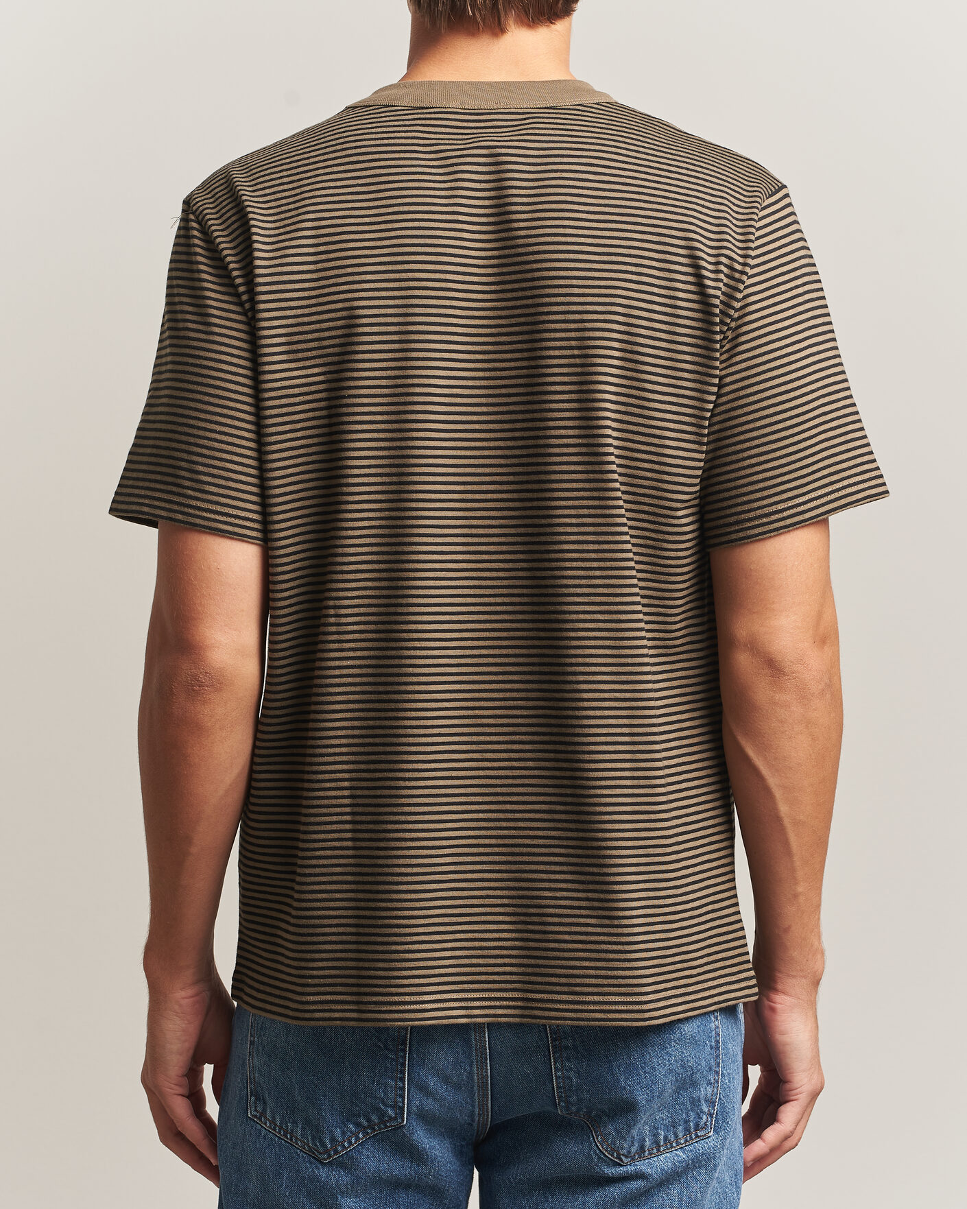 Mies | T-paidat | Armor-lux | Héritage Callac Striped T-Shirt Olive/Black