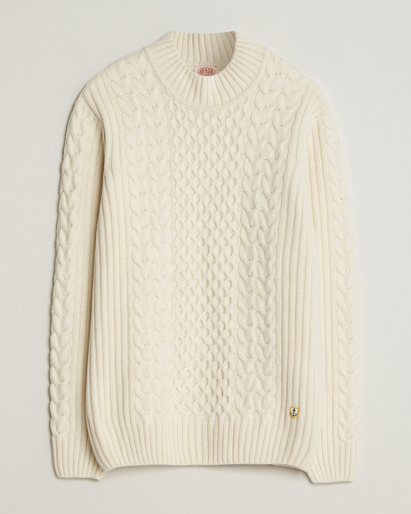 Mies | Puserot | Armor-lux | Wool Knitted Sweater Nature