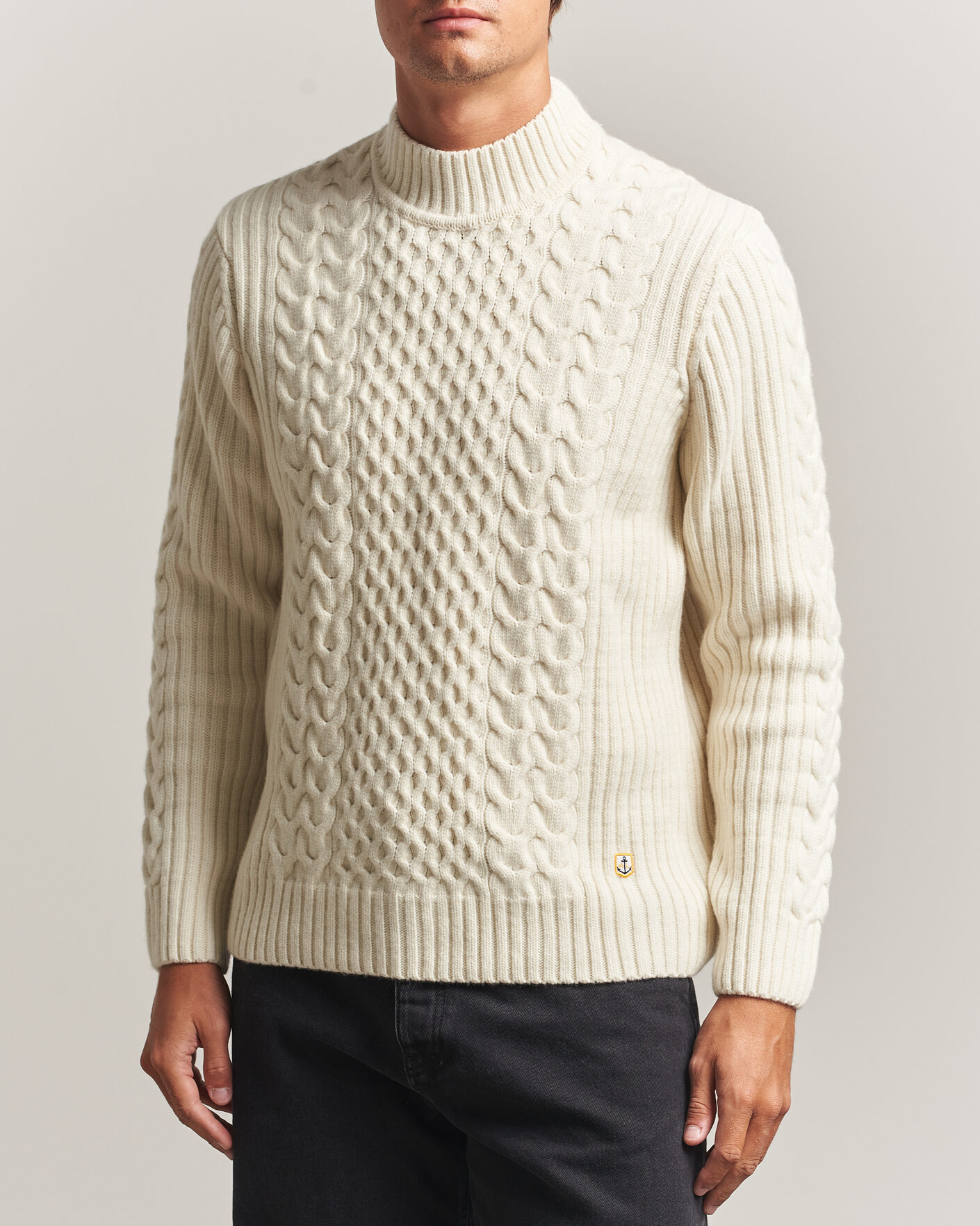 Mies | Puserot | Armor-lux | Wool Knitted Sweater Nature