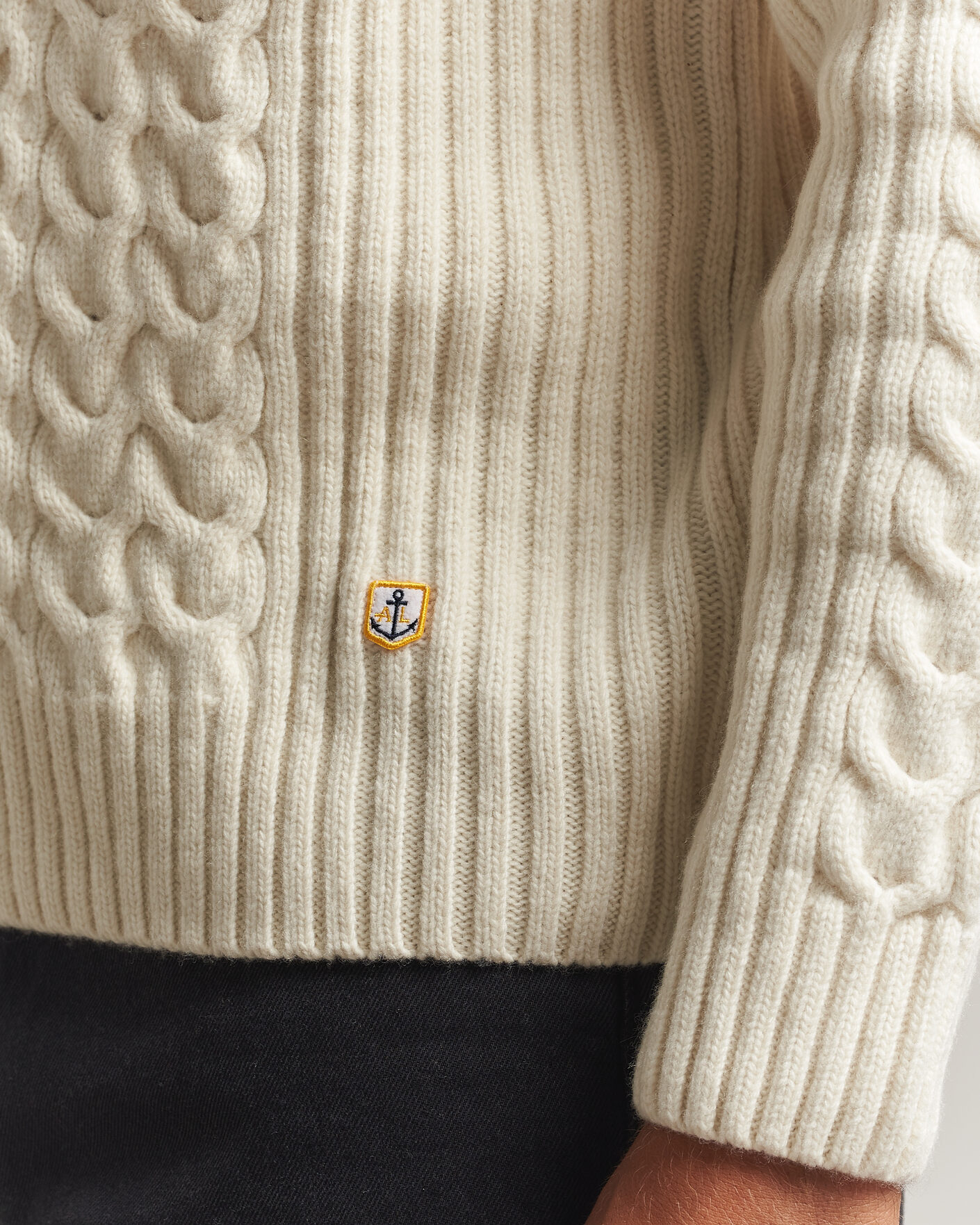 Mies | Puserot | Armor-lux | Wool Knitted Sweater Nature