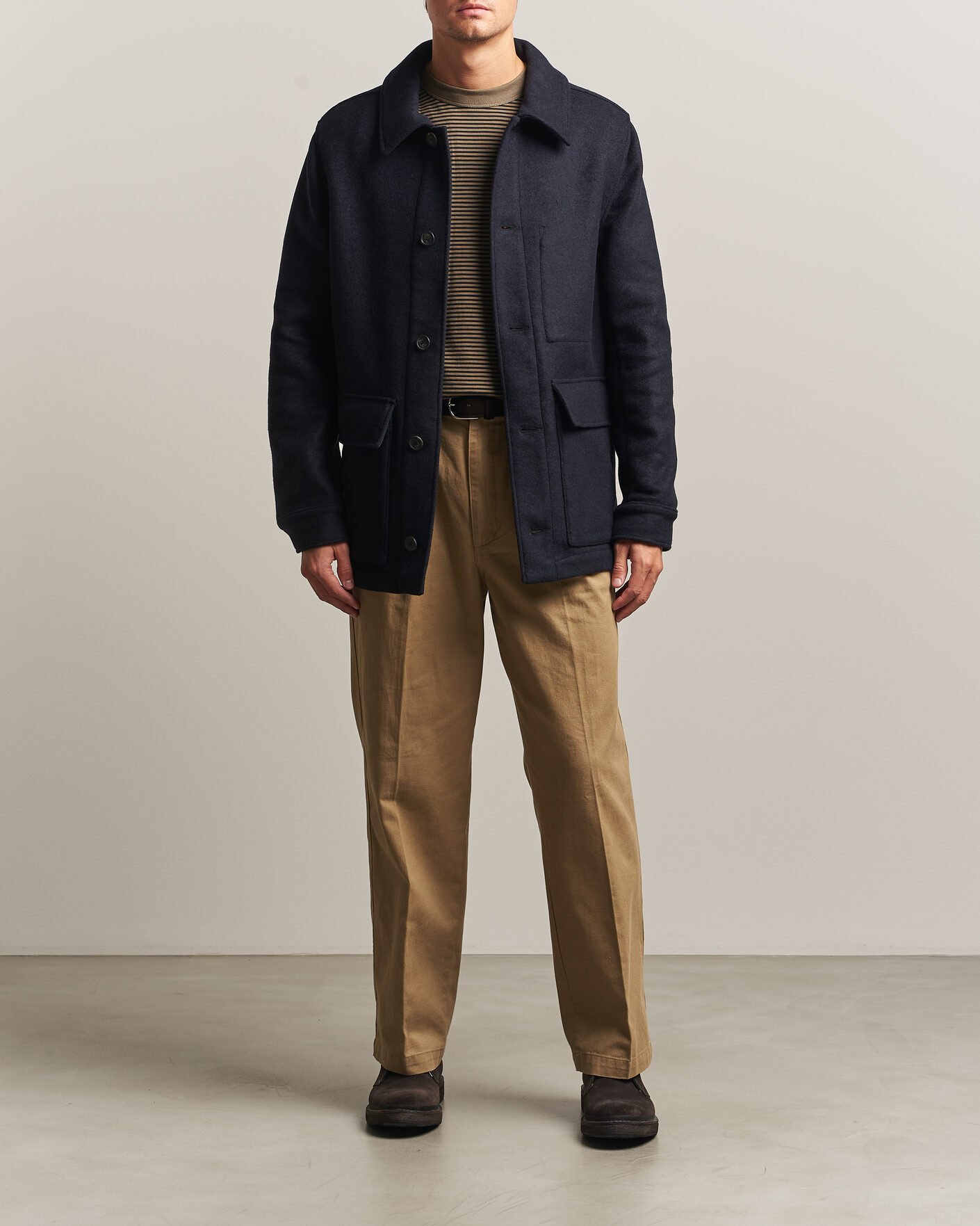 Mies | Takit | Armor-lux | Wool Shirt Jacket Rich Navy
