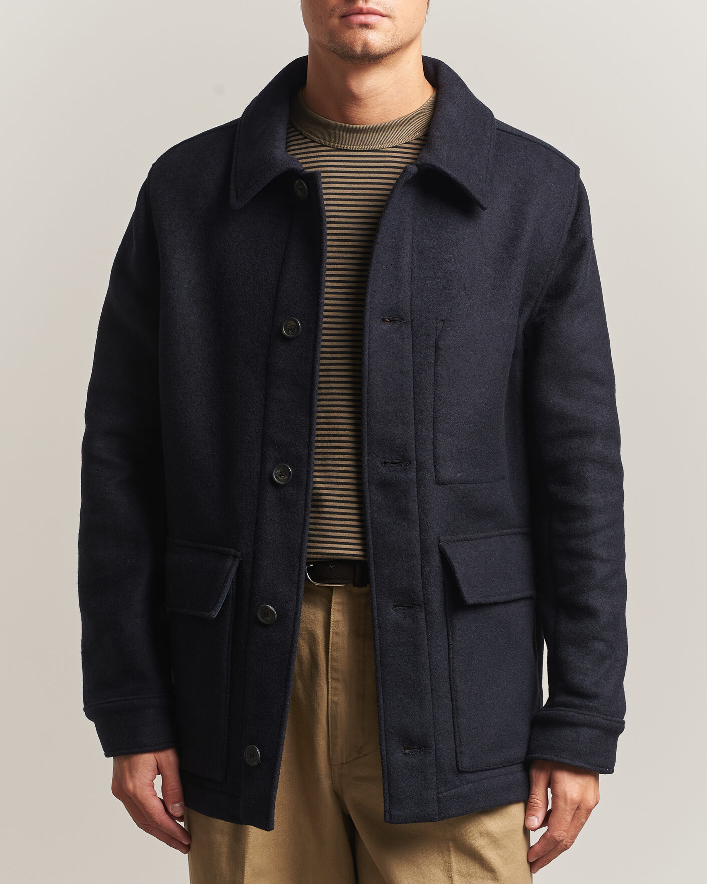 Mies | Takit | Armor-lux | Wool Shirt Jacket Rich Navy