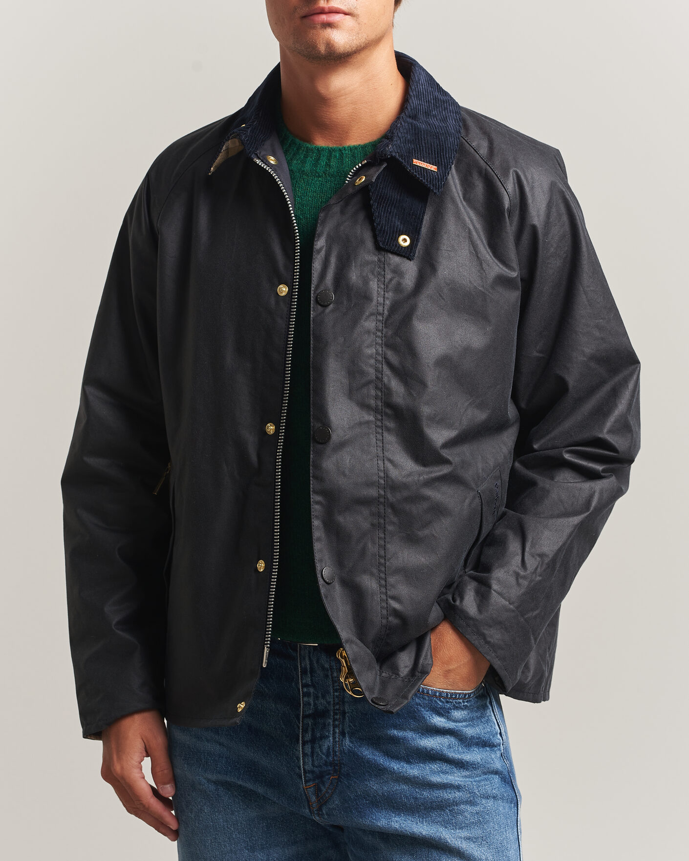 Mies | Takit | Barbour Lifestyle | Icons Transport Wax Jacket Navy