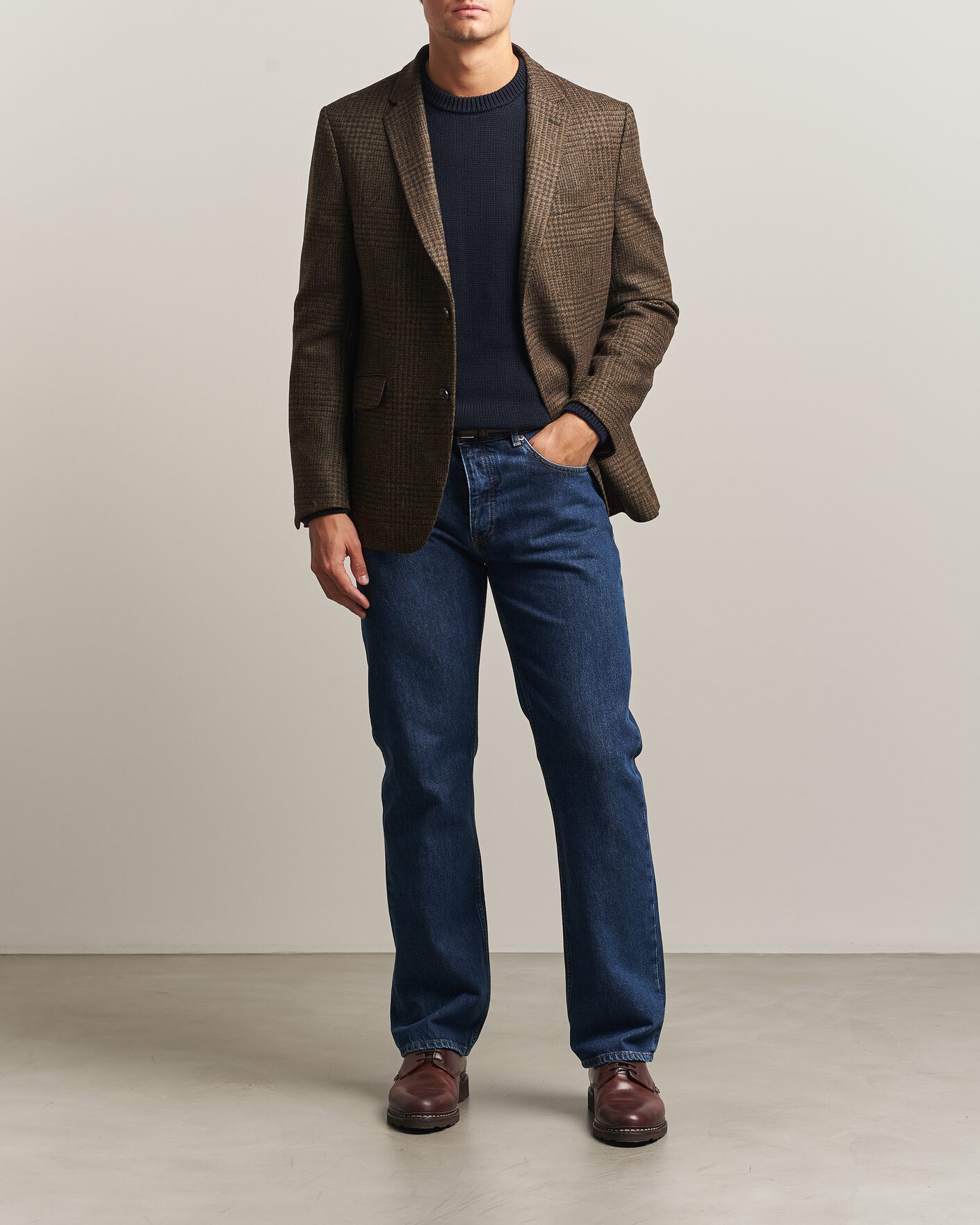 Mies | Pikkutakit | Barbour Lifestyle | Bryson Moons Check Blazer Brown