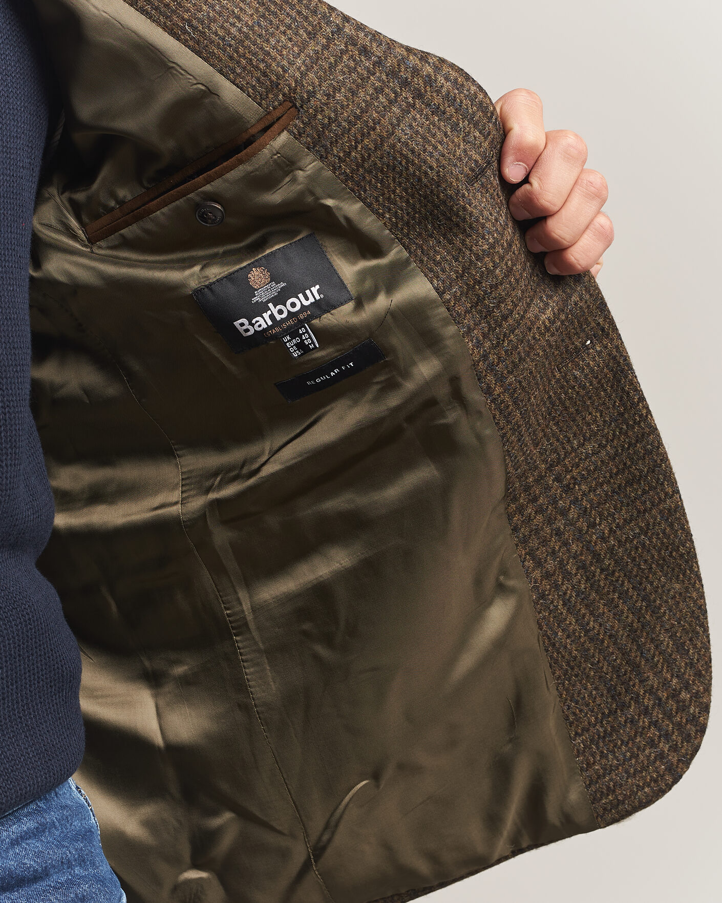 Mies | Pikkutakit | Barbour Lifestyle | Bryson Moons Check Blazer Brown