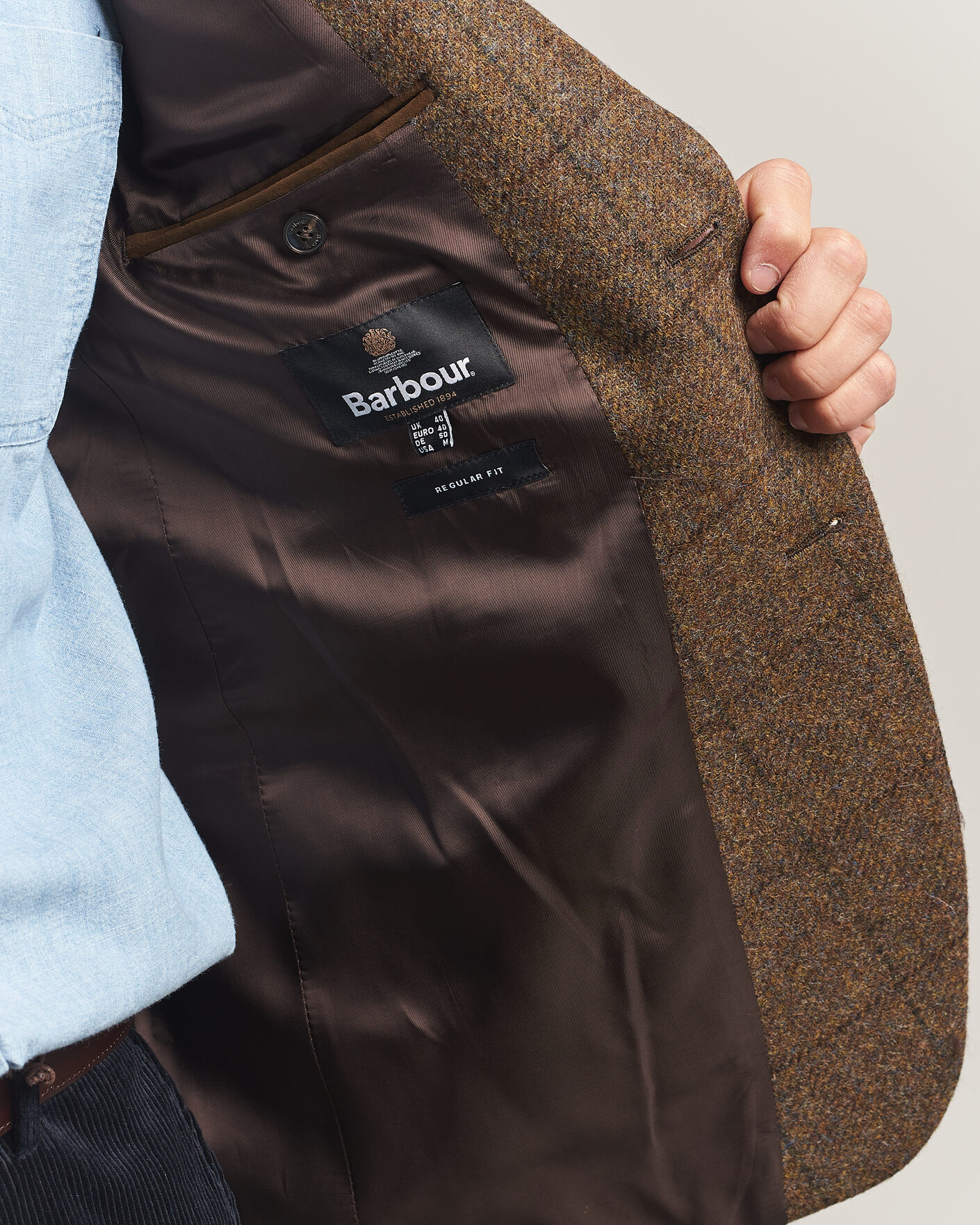 Mies | Pikkutakit | Barbour Lifestyle | Gosforth Moons Checked Blazer Brown
