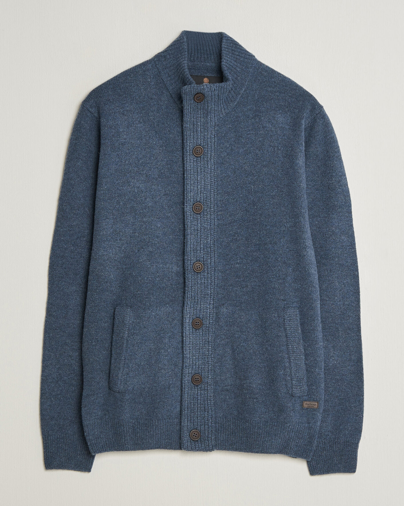 Mies | Puserot | Barbour Lifestyle | Essential Patch Zip Through Cardigan Dark Indigo