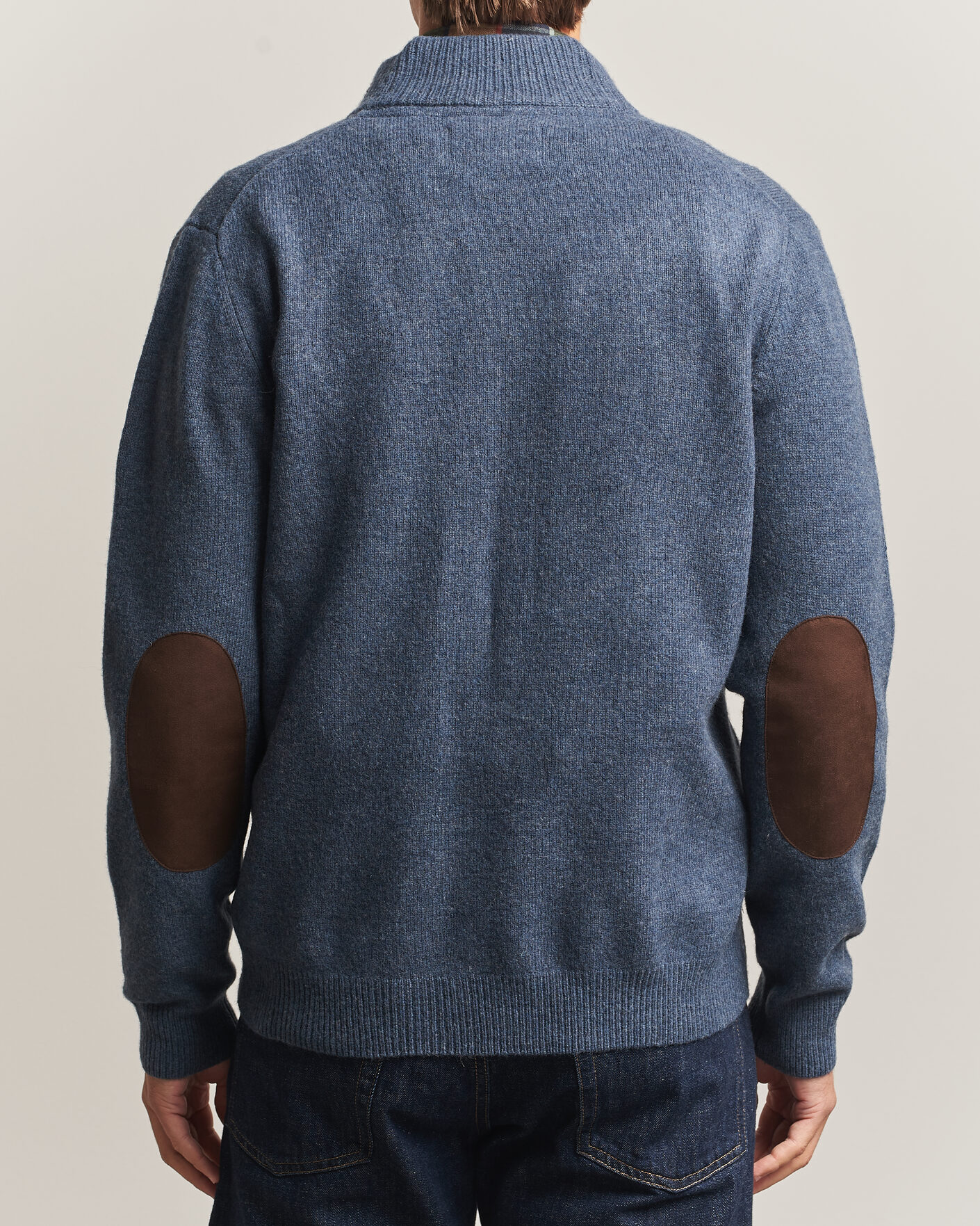 Mies | Puserot | Barbour Lifestyle | Essential Patch Zip Through Cardigan Dark Indigo